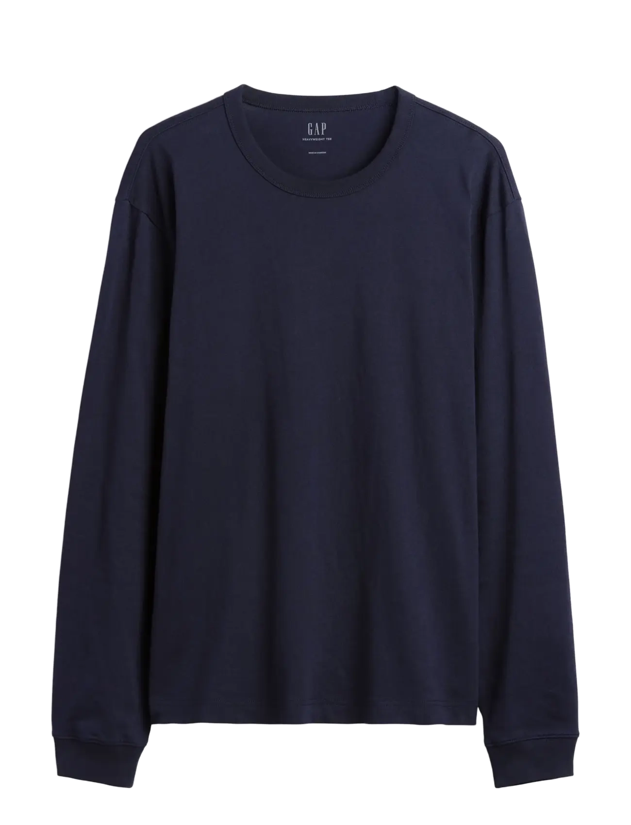 GAP - Long-Sleeved Heavy Relaxed T-Shirt from the GAP collection - long-sleeved t-shirts - new classic navy - 1