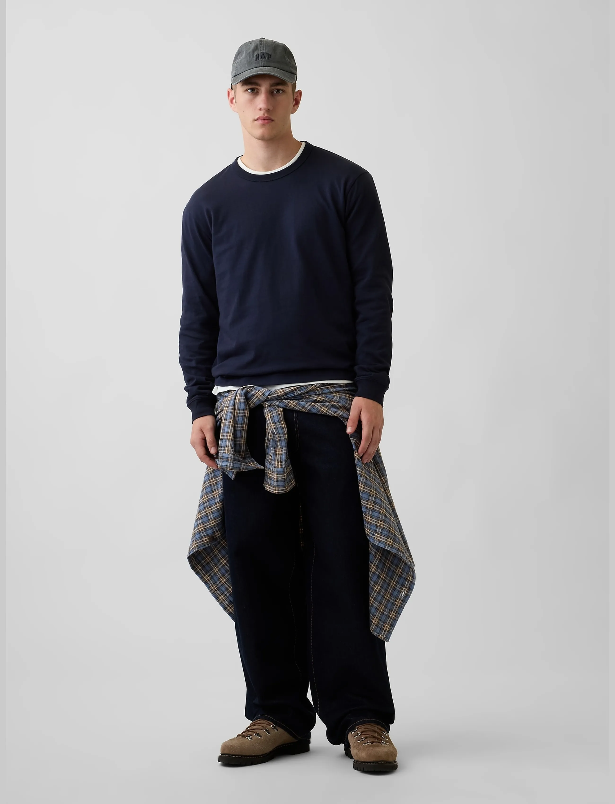GAP - Long-Sleeved Heavy Relaxed T-Shirt from the GAP collection - long-sleeved t-shirts - new classic navy - 2