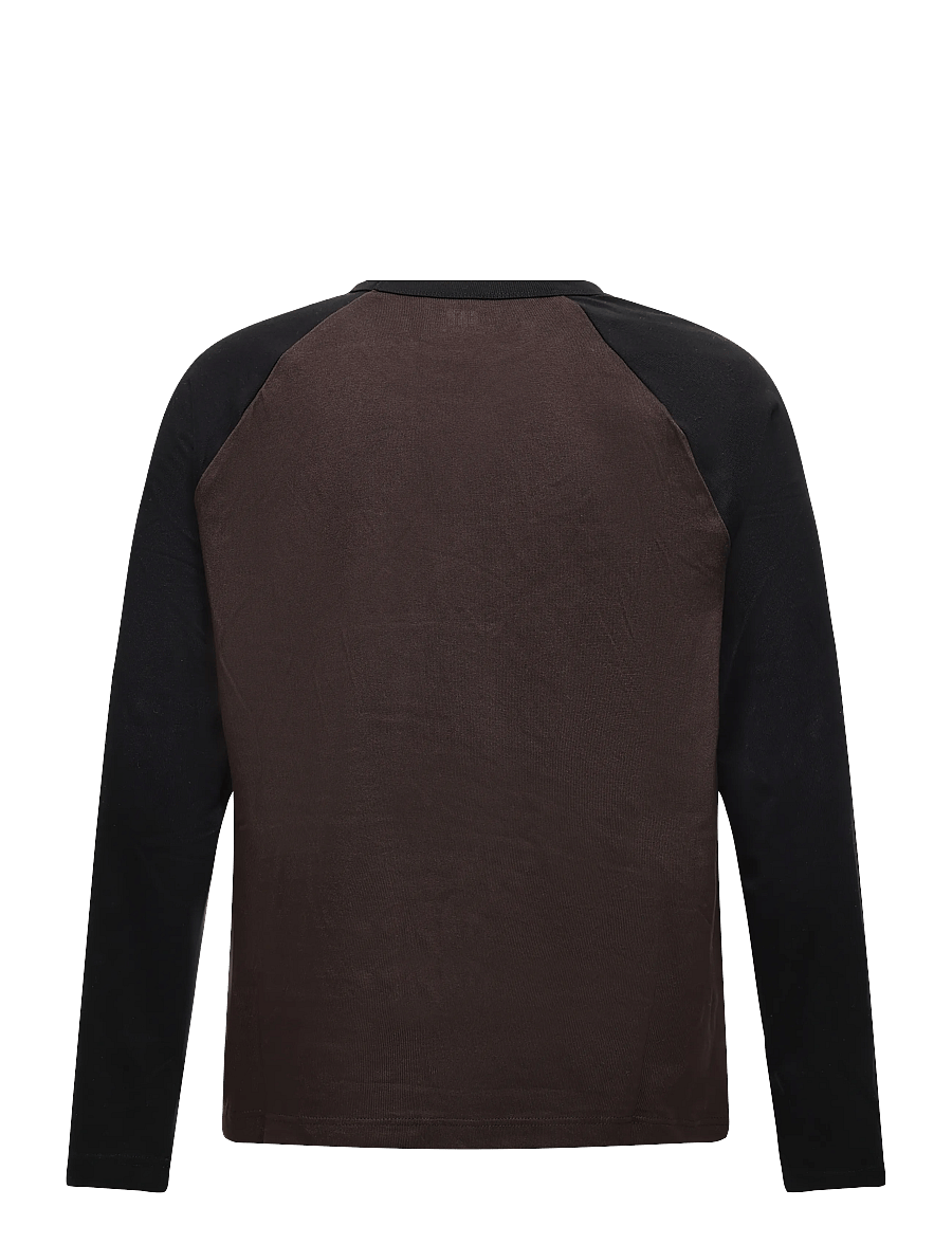 GAP - Long-Sleeved Heavy Relaxed T-Shirt from the GAP collection - langærmede t-shirts - warm dark brown - 2
