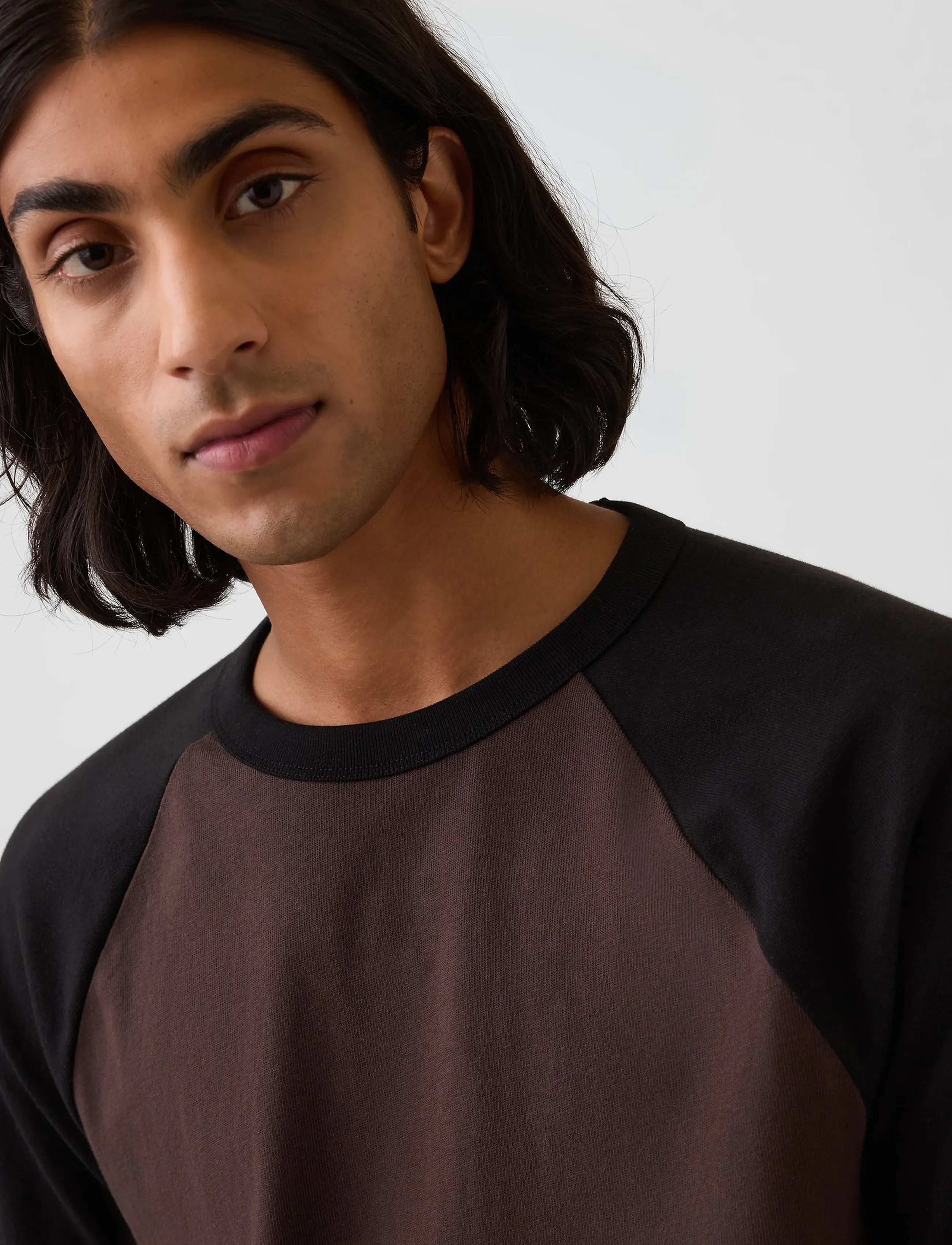 GAP - Long-Sleeved Heavy Relaxed T-Shirt from the GAP collection - langærmede t-shirts - warm dark brown - 3
