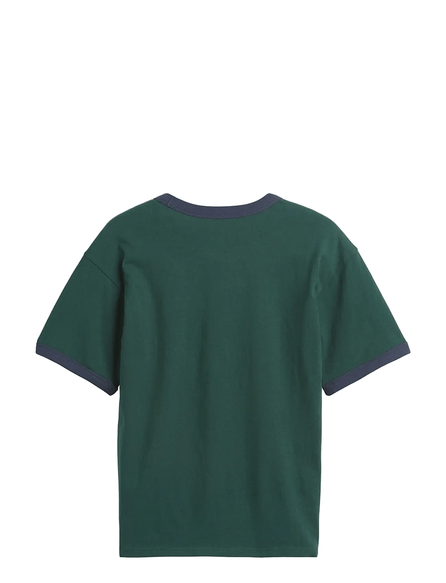 GAP - Kids Relaxed New York Graphic Ringer T-Shirt - kurzärmelige - deep hunter 505 - 1