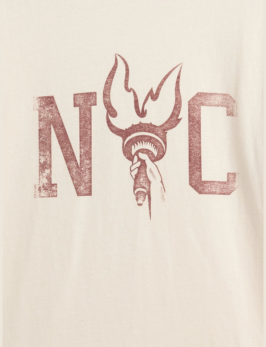GAP - Kids Relaxed New York Graphic Ringer T-Shirt - kurzärmelige - ivory frost - 2