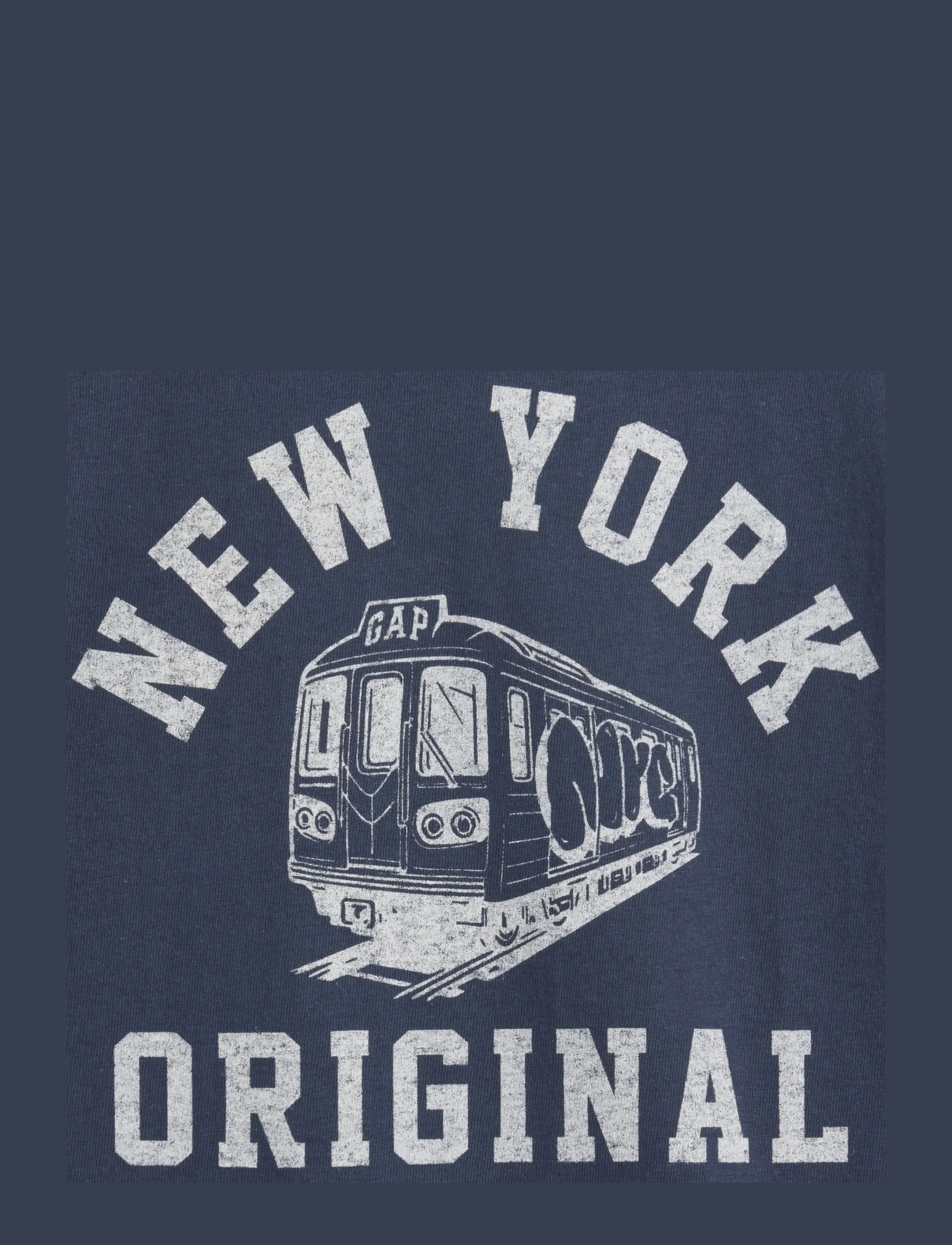 GAP - Kids Relaxed New York Graphic Ringer T-Shirt - kurzärmelige - vintage navy - 3