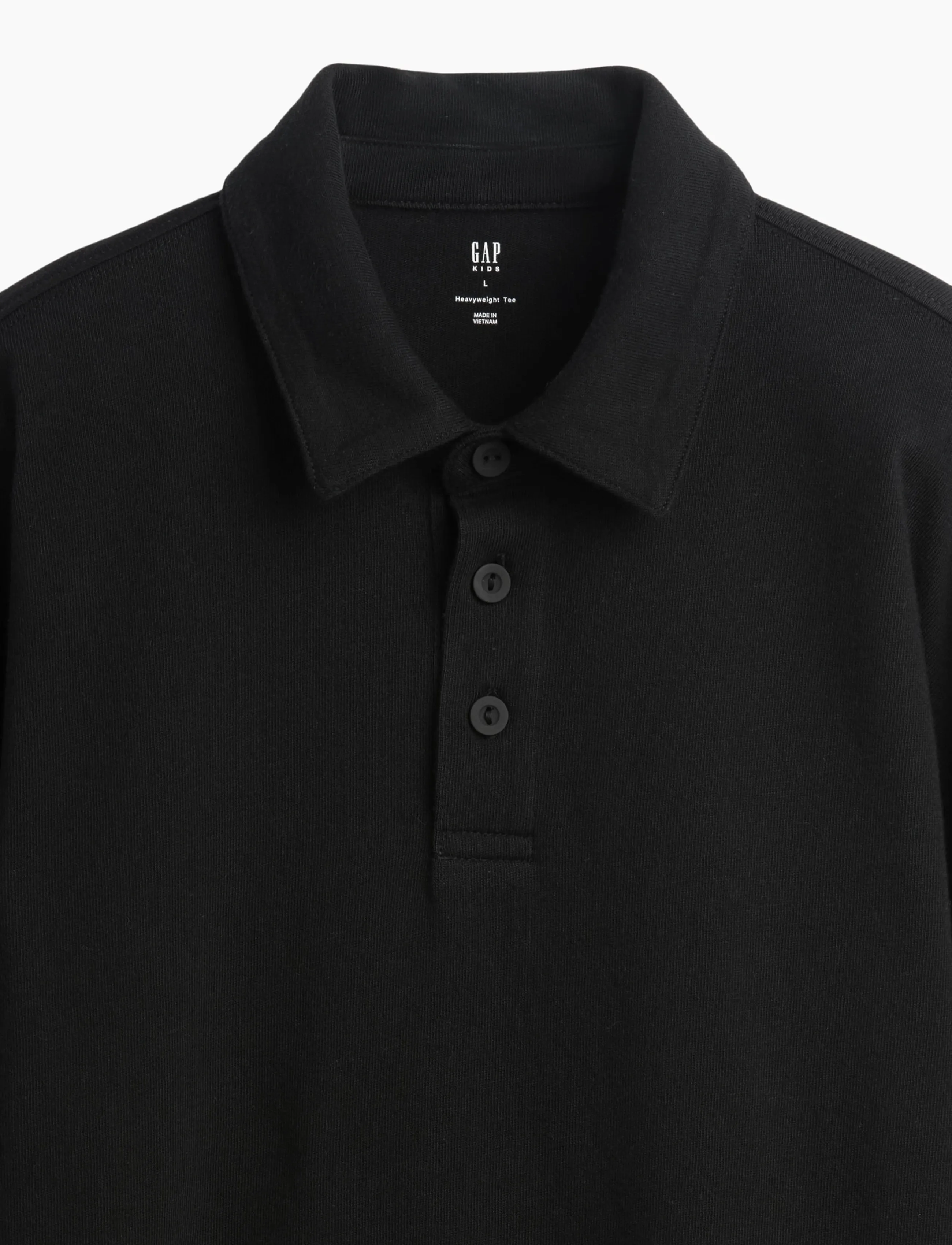 GAP - Relaxed Polo Top from the GAP collection - pikkade varrukatega polod - black 1 - 4