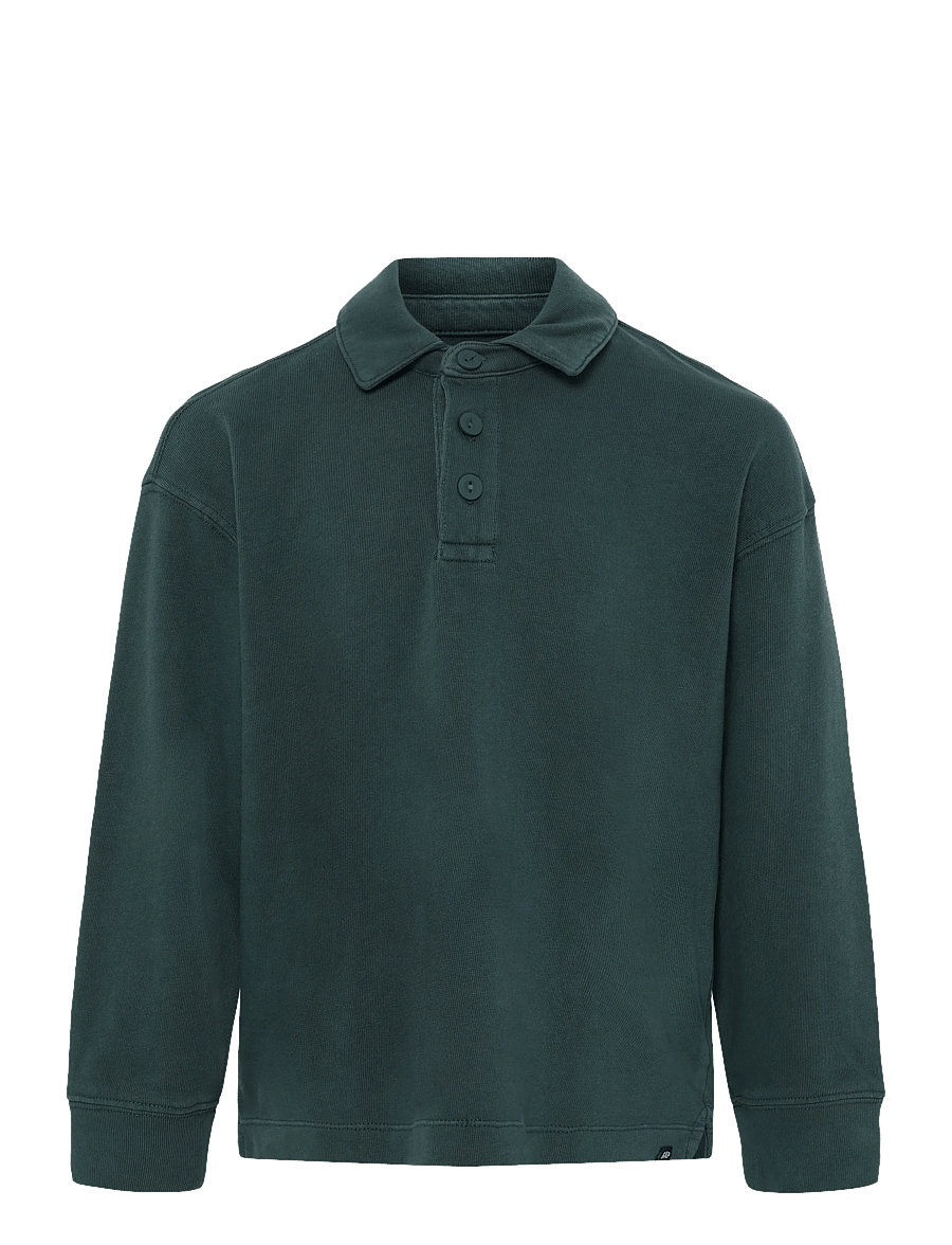 GAP - Relaxed Polo Top from the GAP collection - langärmelig poloshirt - deep hunter v2 - 1