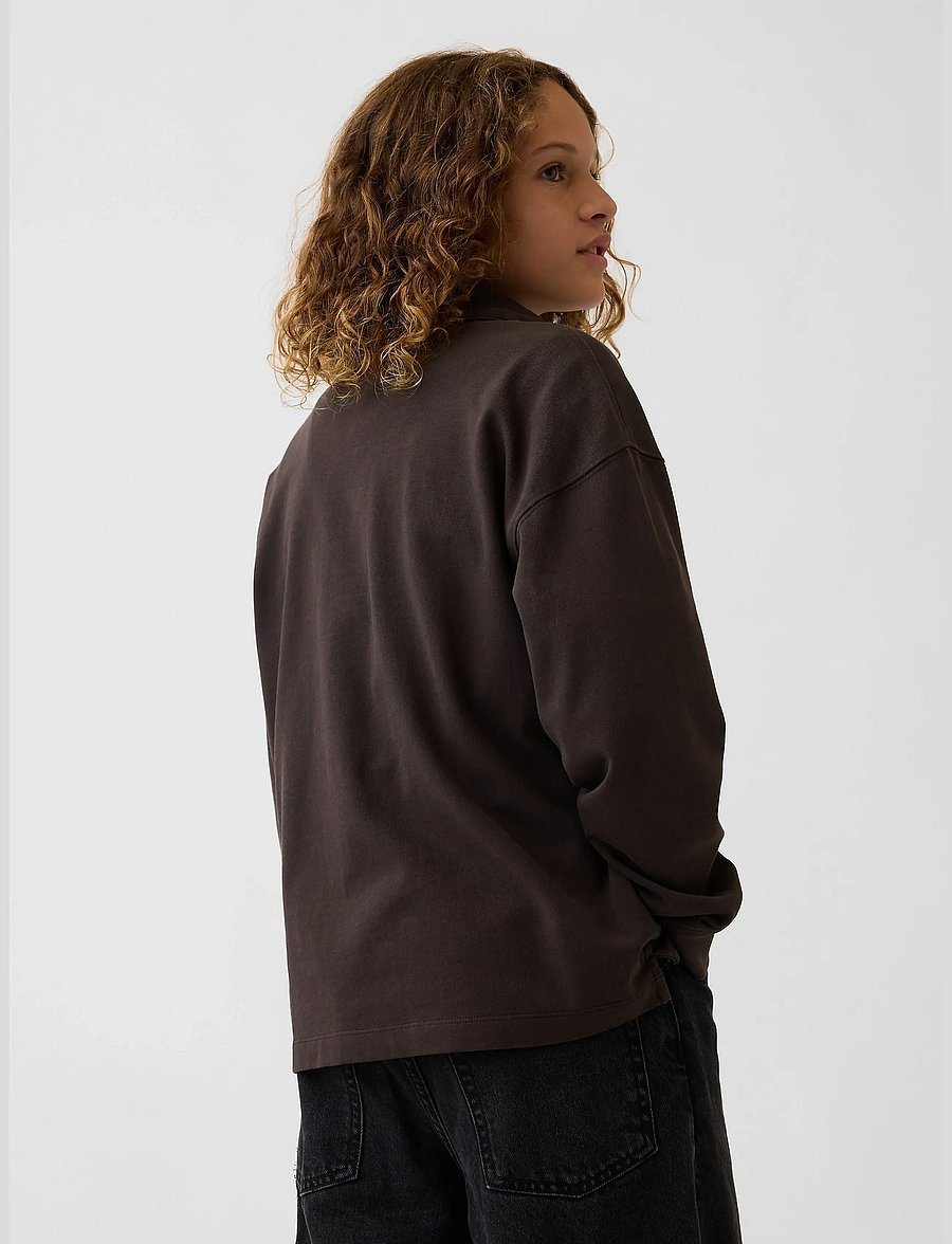 GAP - Relaxed Polo Top from the GAP collection - langärmelig poloshirt - terra brown - 3