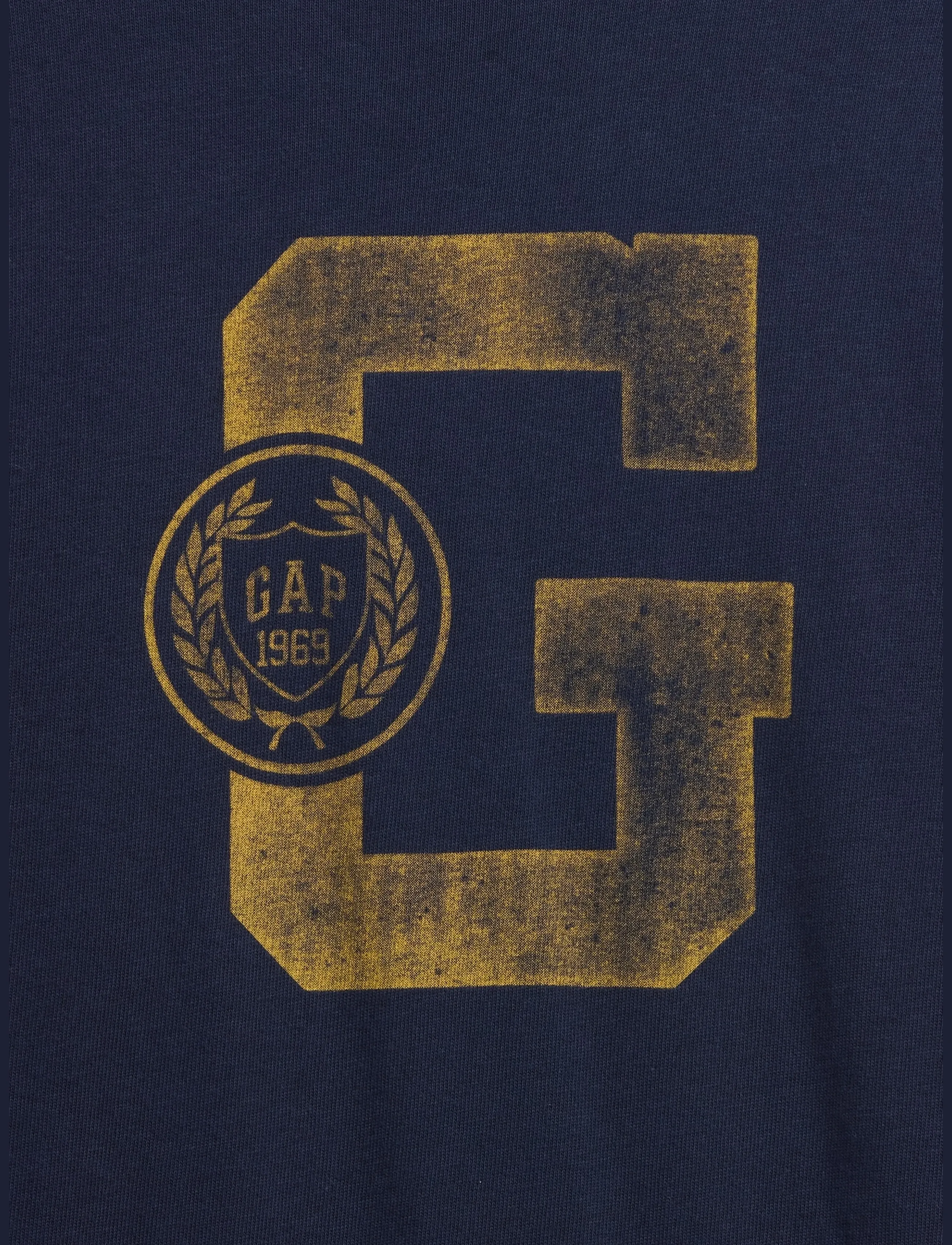GAP - Kids Heavyweight Oversized Graphic T-Shirt - langärmelig - navy uniform - 4