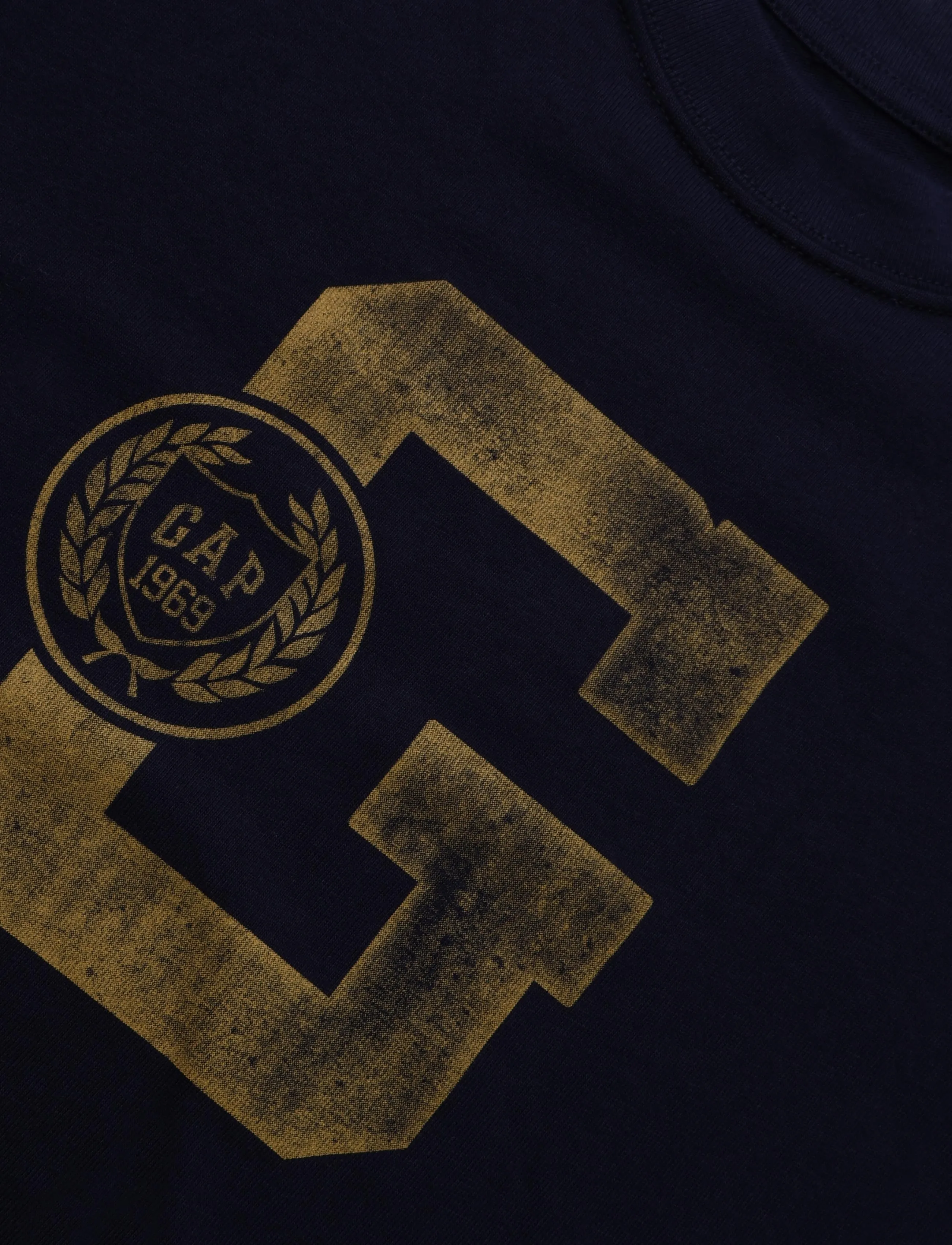 GAP - Kids Heavyweight Oversized Graphic T-Shirt - langärmelig - navy uniform - 5