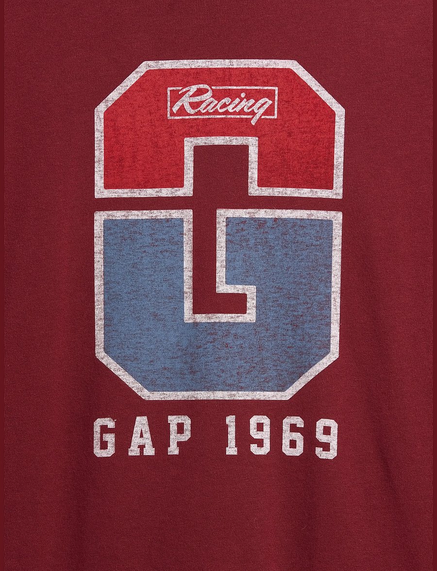 GAP - Kids Heavyweight Oversized Graphic T-Shirt - langärmelig - radish - 4
