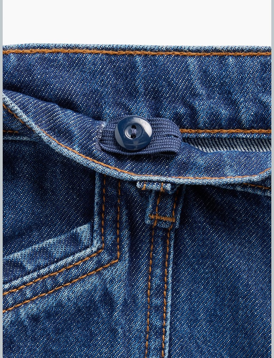 GAP - Kids High Rise Stride Wide-Leg Ankle Jeans - hosen mit weitem bein - dark wash - 5