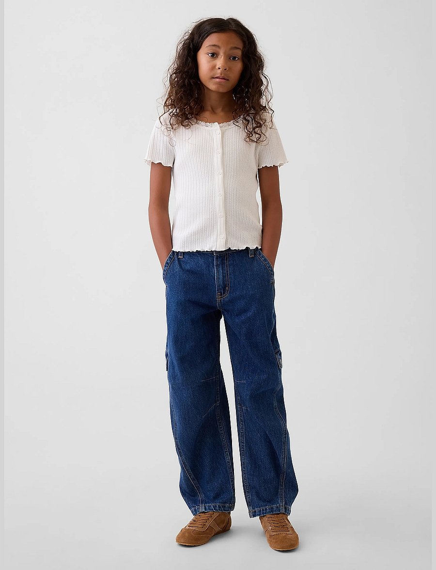 GAP - Kids Barrel Cargo Jeans from the GAP collection - dark wash - 0