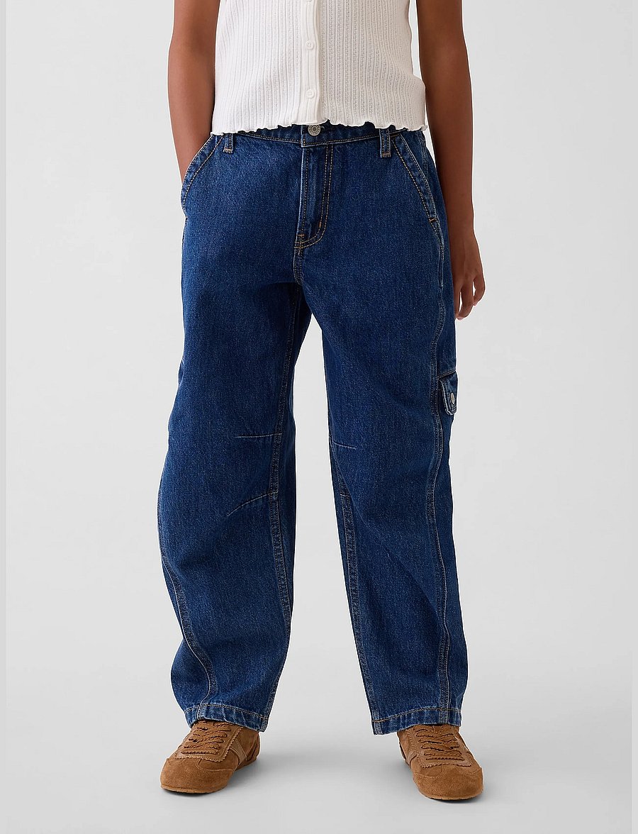 GAP - Kids Barrel Cargo Jeans from the GAP collection - dark wash - 2