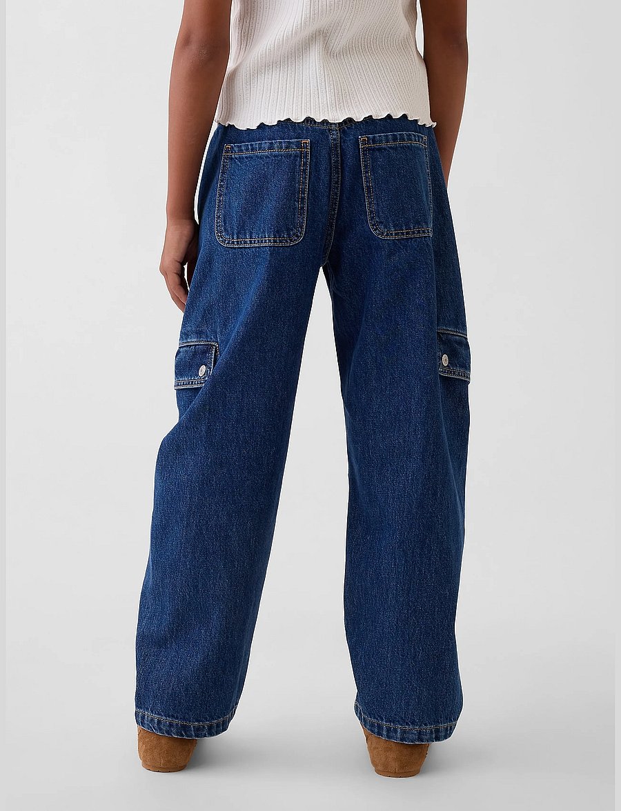 GAP - Kids Barrel Cargo Jeans from the GAP collection - dark wash - 3