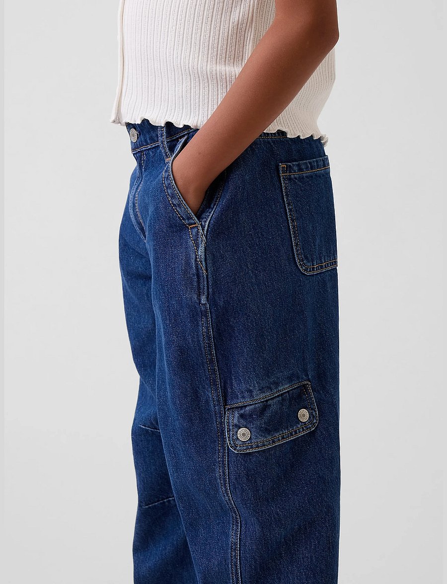 GAP - Kids Barrel Cargo Jeans from the GAP collection - dark wash - 5
