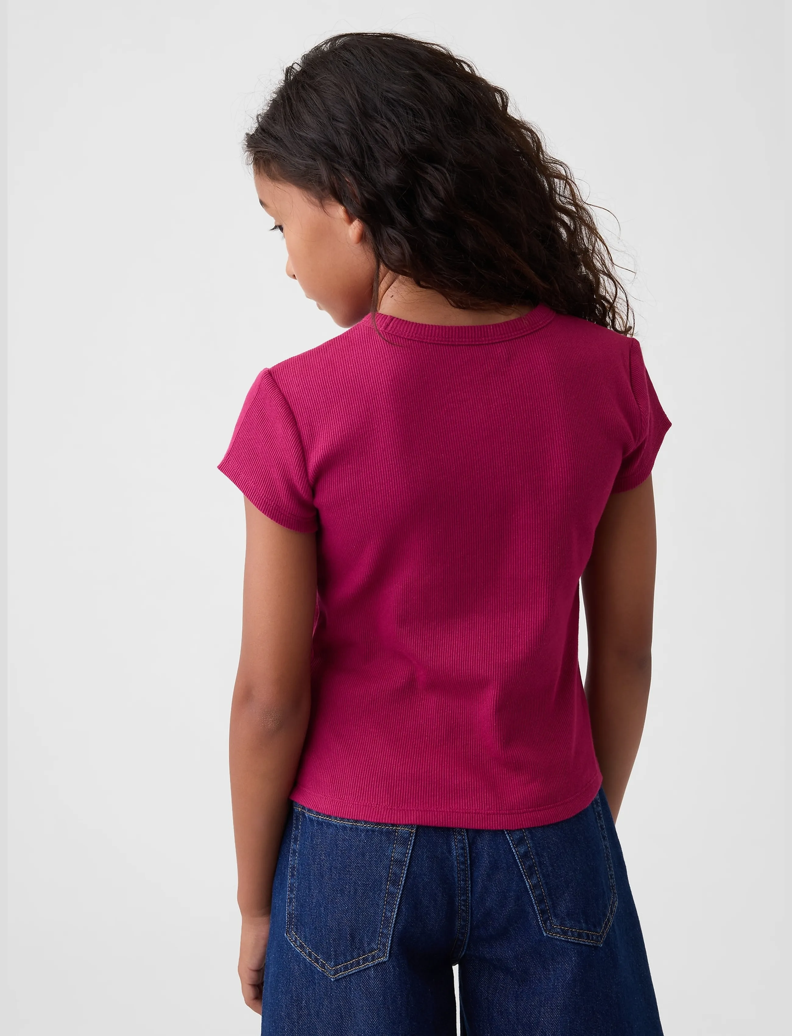 GAP - Kids Mini Logo T-Shirt from the GAP collection - kurzärmelige - ruby pink - 2