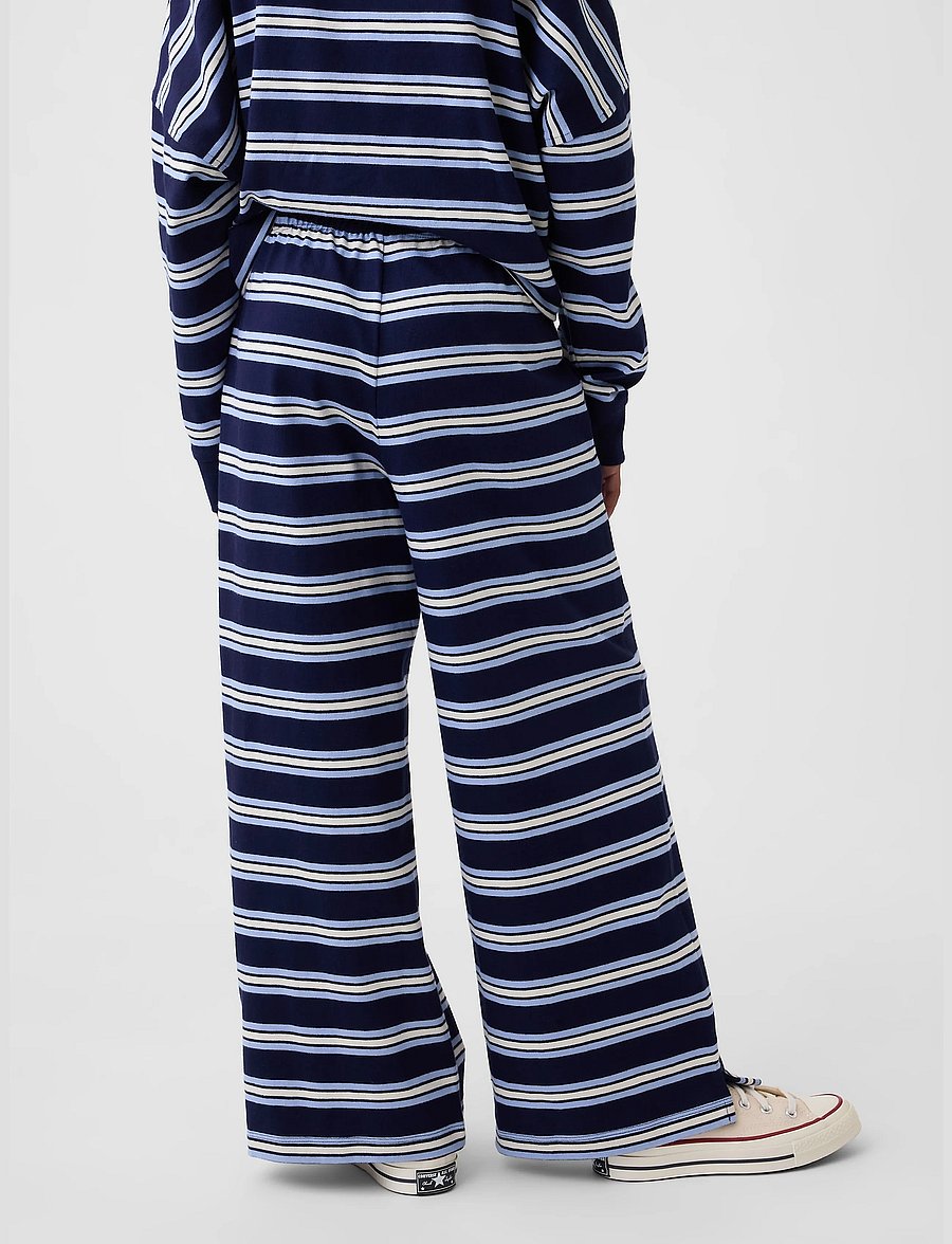 GAP - Kids Heavyweight Wide-Leg Pants from the GAP collection - jogginghosen - navy stripe - 3