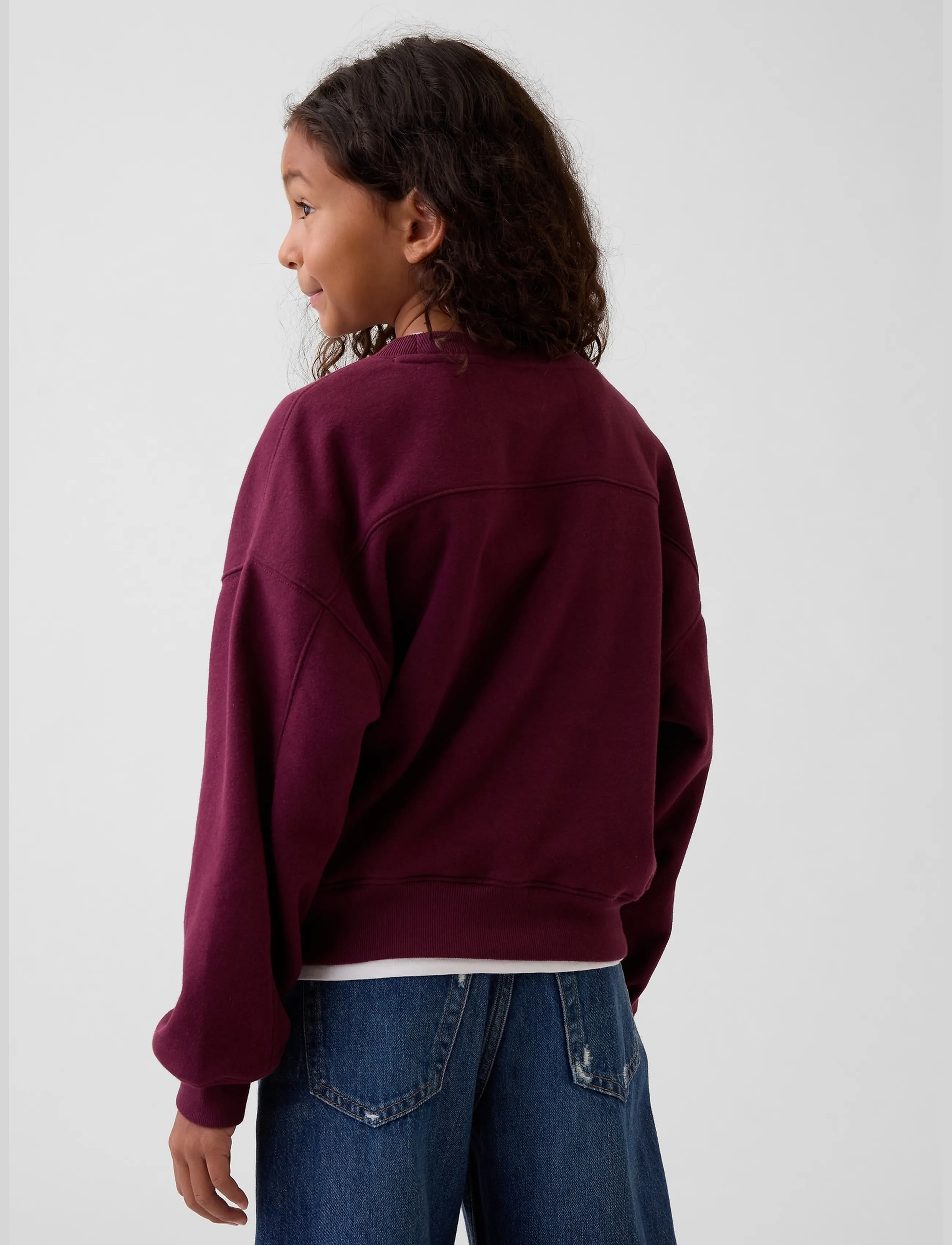 GAP - Kids VintageSoft Wedge Sweatshirt from the GAP collection - sweatshirts - tuscan red - 3
