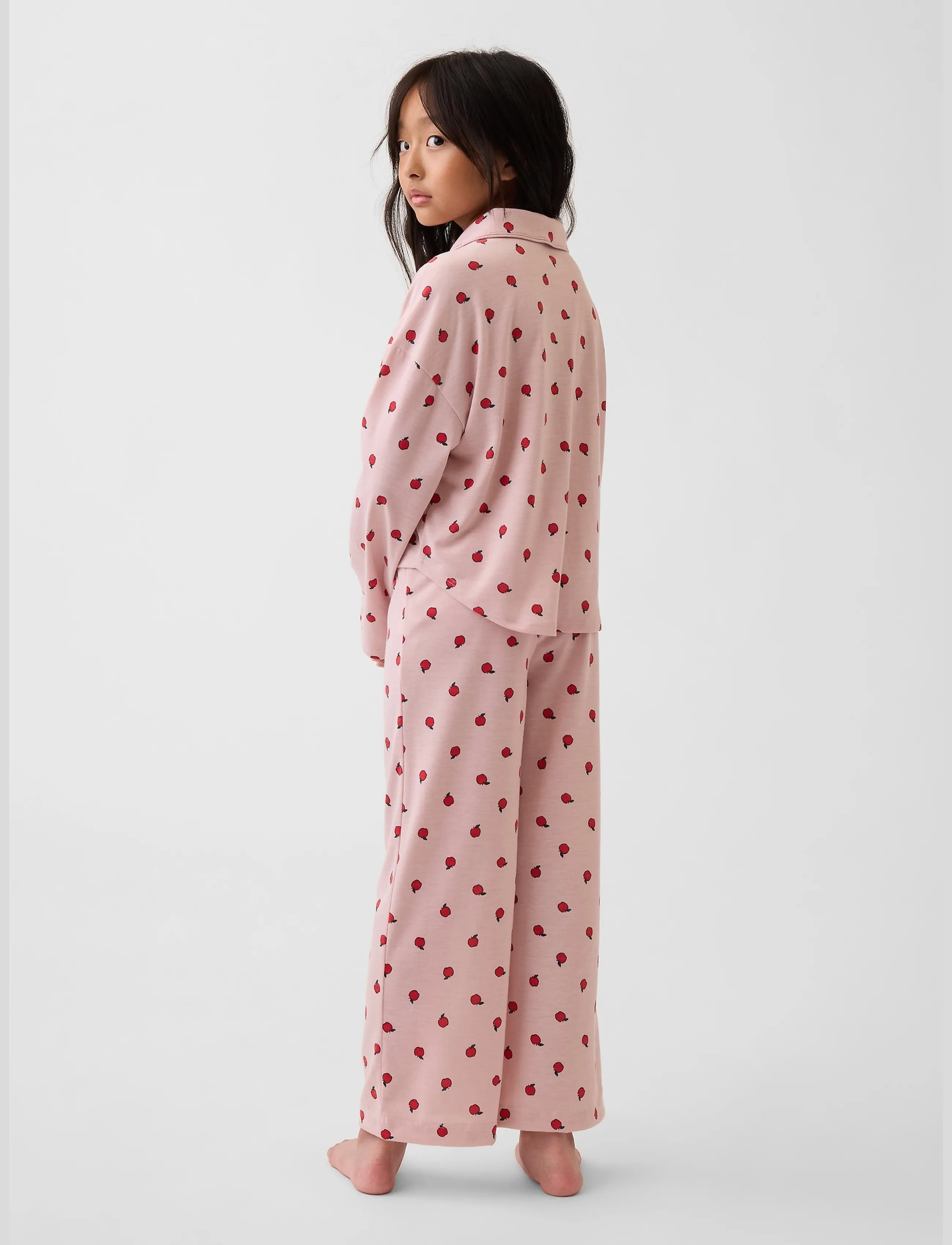 GAP - Kids Recycled Print PJ Set - apple - 2
