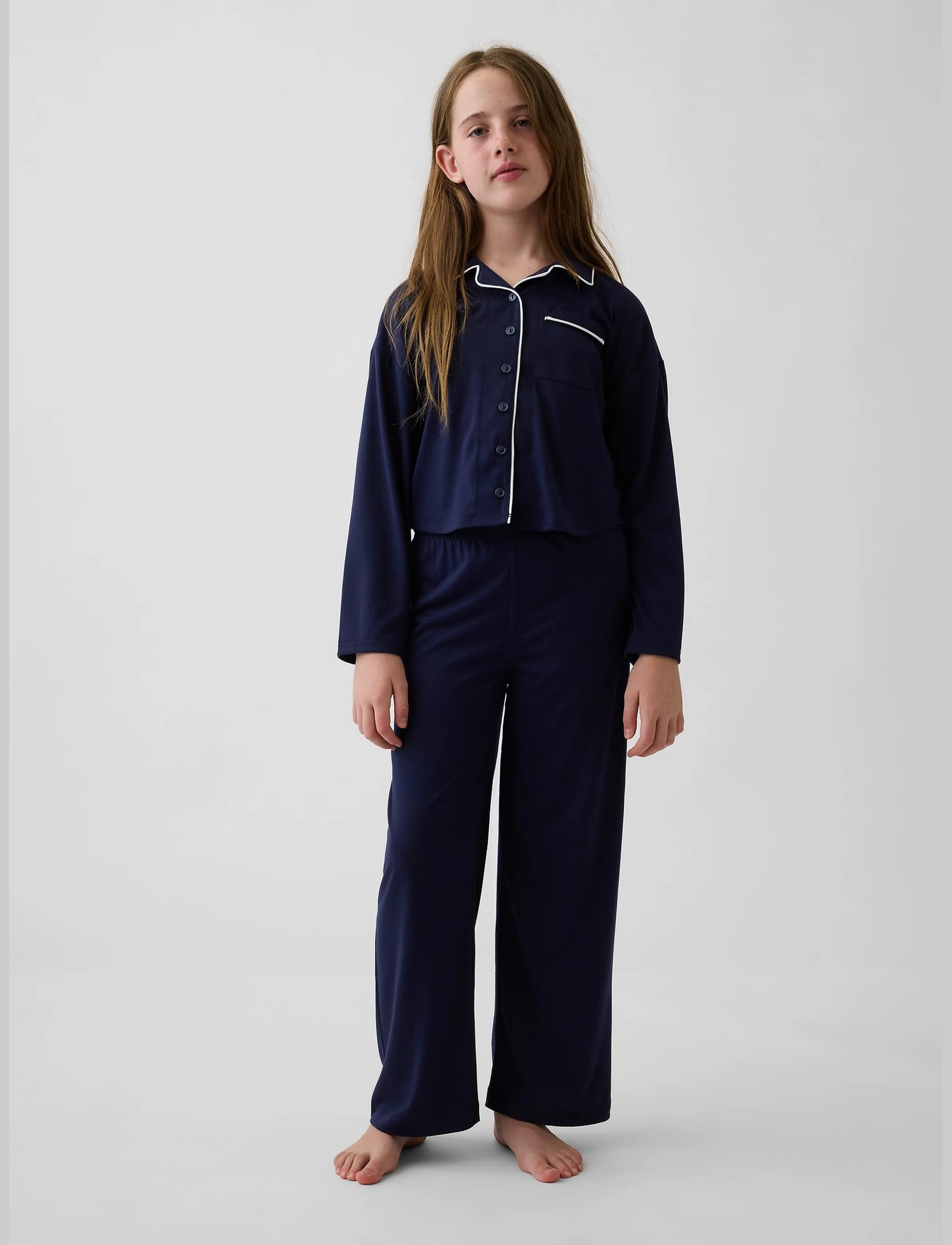 GAP - Kids Recycled PJ Set from the GAP collection - navy uniform - 0