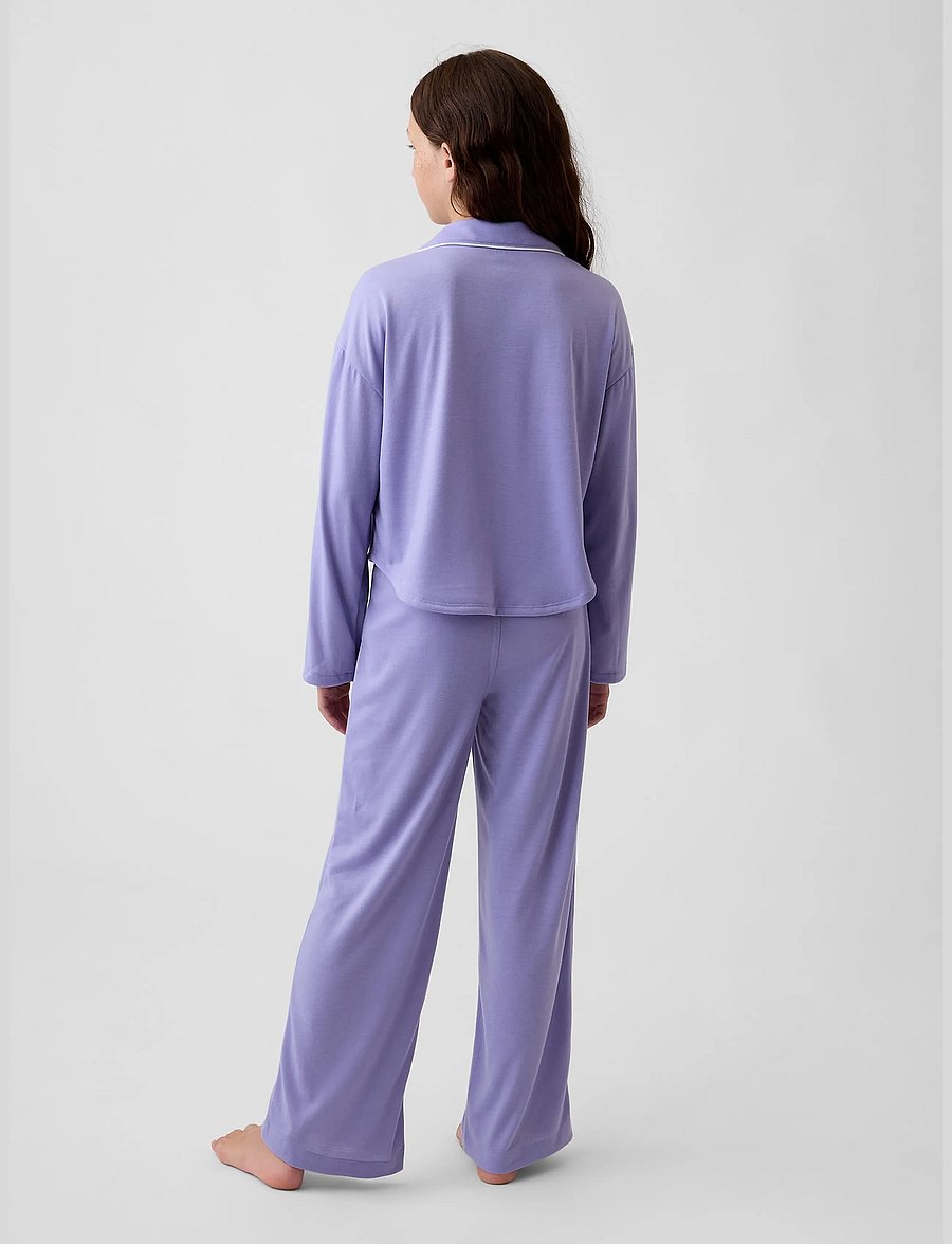 GAP - Kids Recycled PJ Set from the GAP collection - purple heart 696 - 2