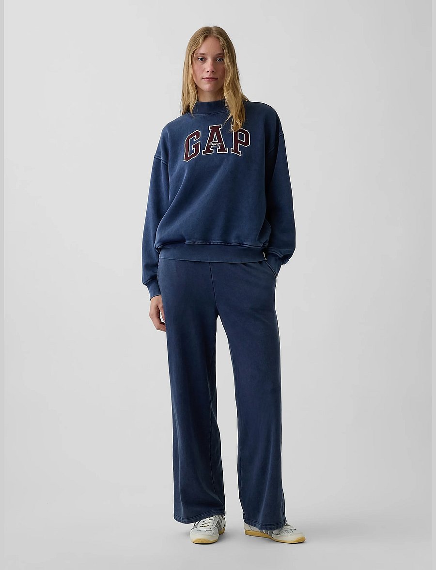 GAP - VintageSoft Oversized Mockneck Logo Sweatshirt - sweatshirts - navy081 - 4