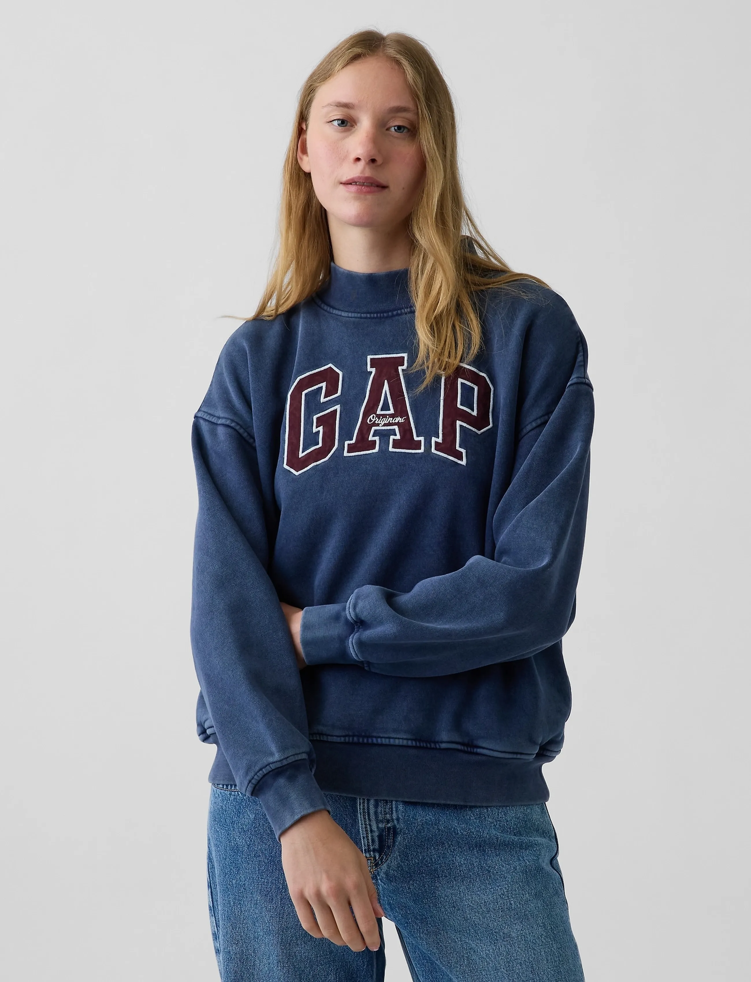 GAP Sweatshirt safir / knallröd dam – bild 7