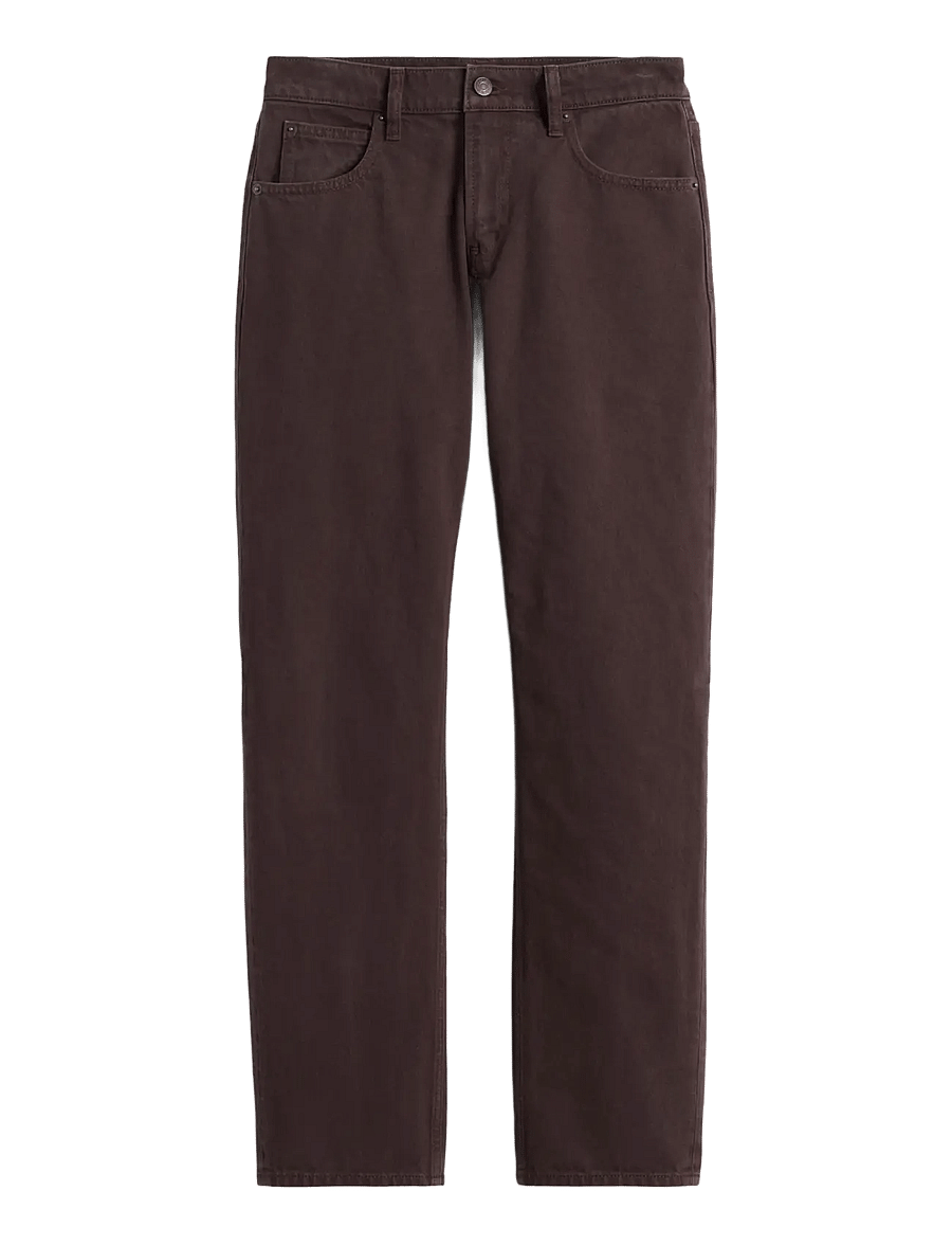 GAP - Mid Rise Straight Taper Jeans - terra brown v2 - 1