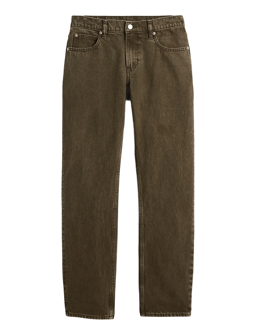 GAP - Mid Rise Straight Taper Jeans - tapered jeans - bamboo - 1