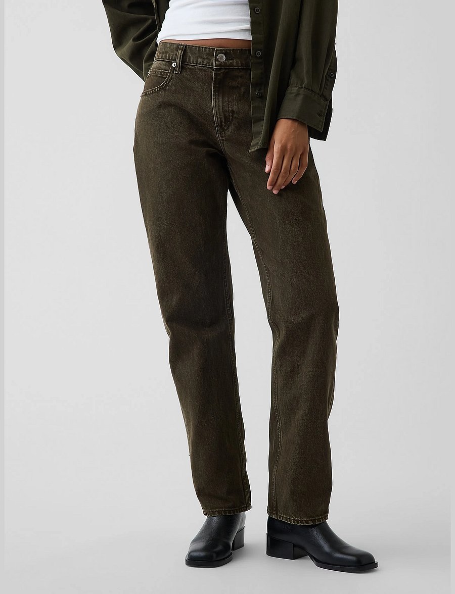 GAP - Mid Rise Straight Taper Jeans - tapered jeans - bamboo - 2