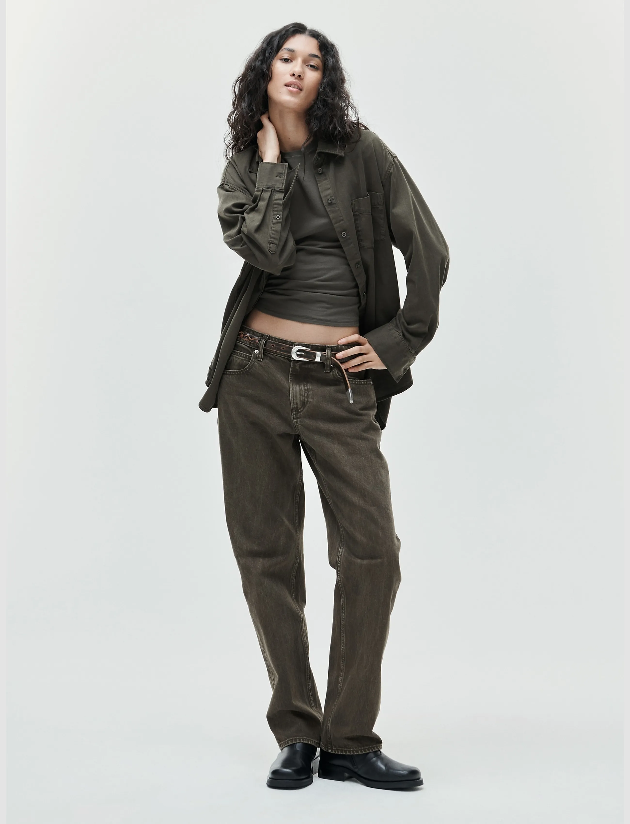GAP - Mid Rise Straight Taper Jeans - tapered jeans - bamboo - 5