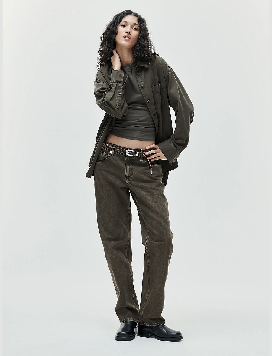 GAP - Mid Rise Straight Taper Jeans - tapered jeans - bamboo - 5