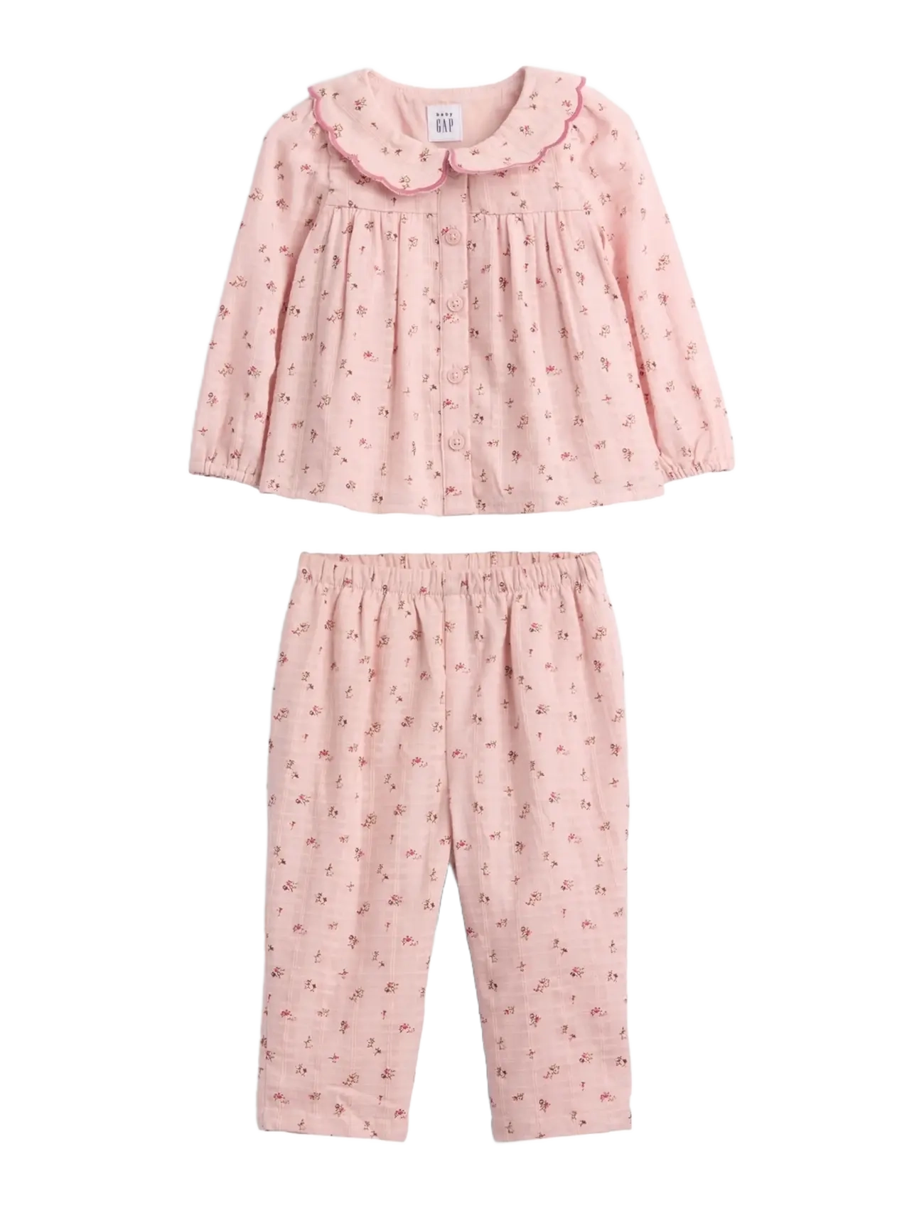 GAP Baby Woven Top And Pants Set - Uus - PINK FLORAL / pink/rose