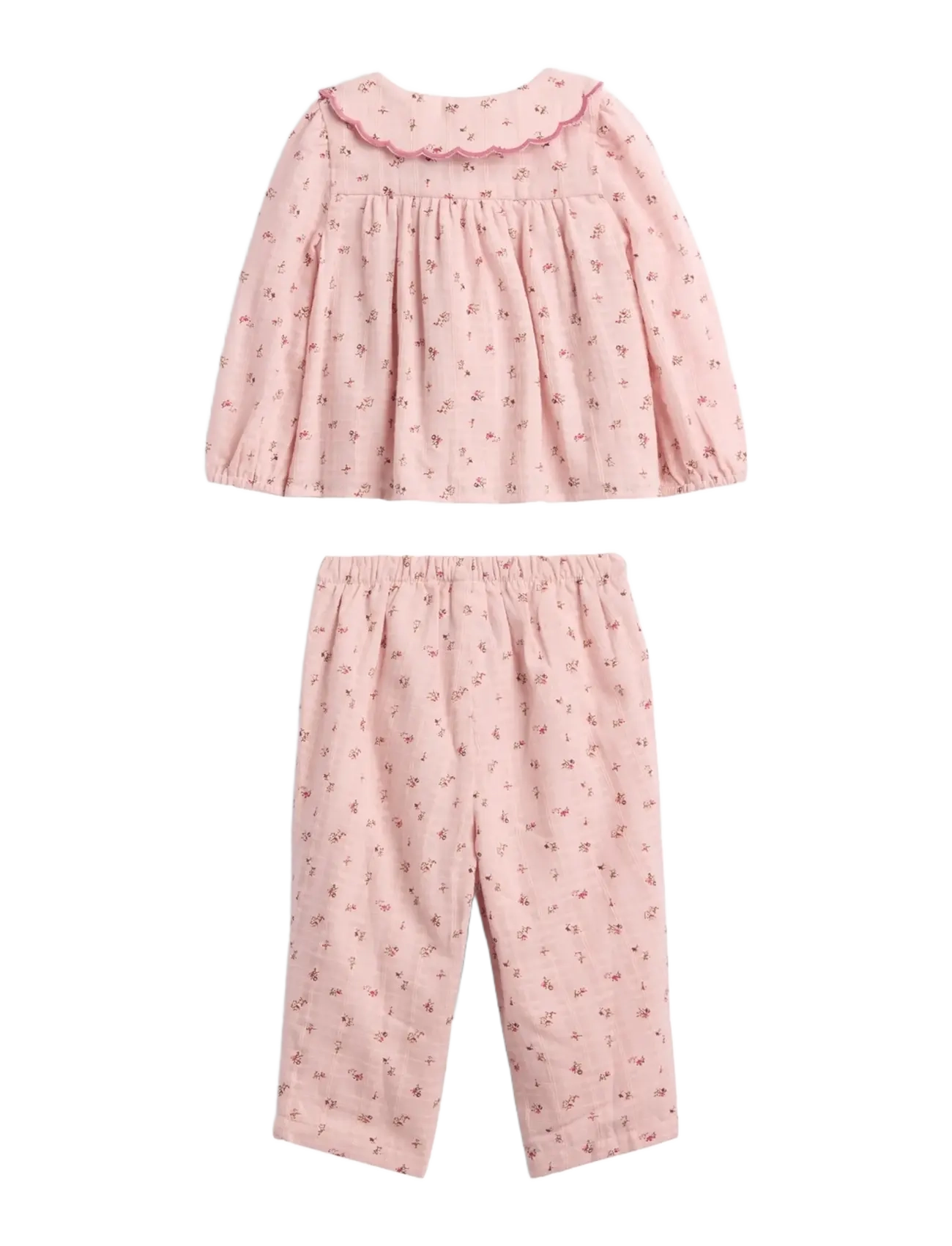 GAP - Baby Woven Top And Pants Set - komplektid pikkade varrukatega t-särgiga - pink floral - 1