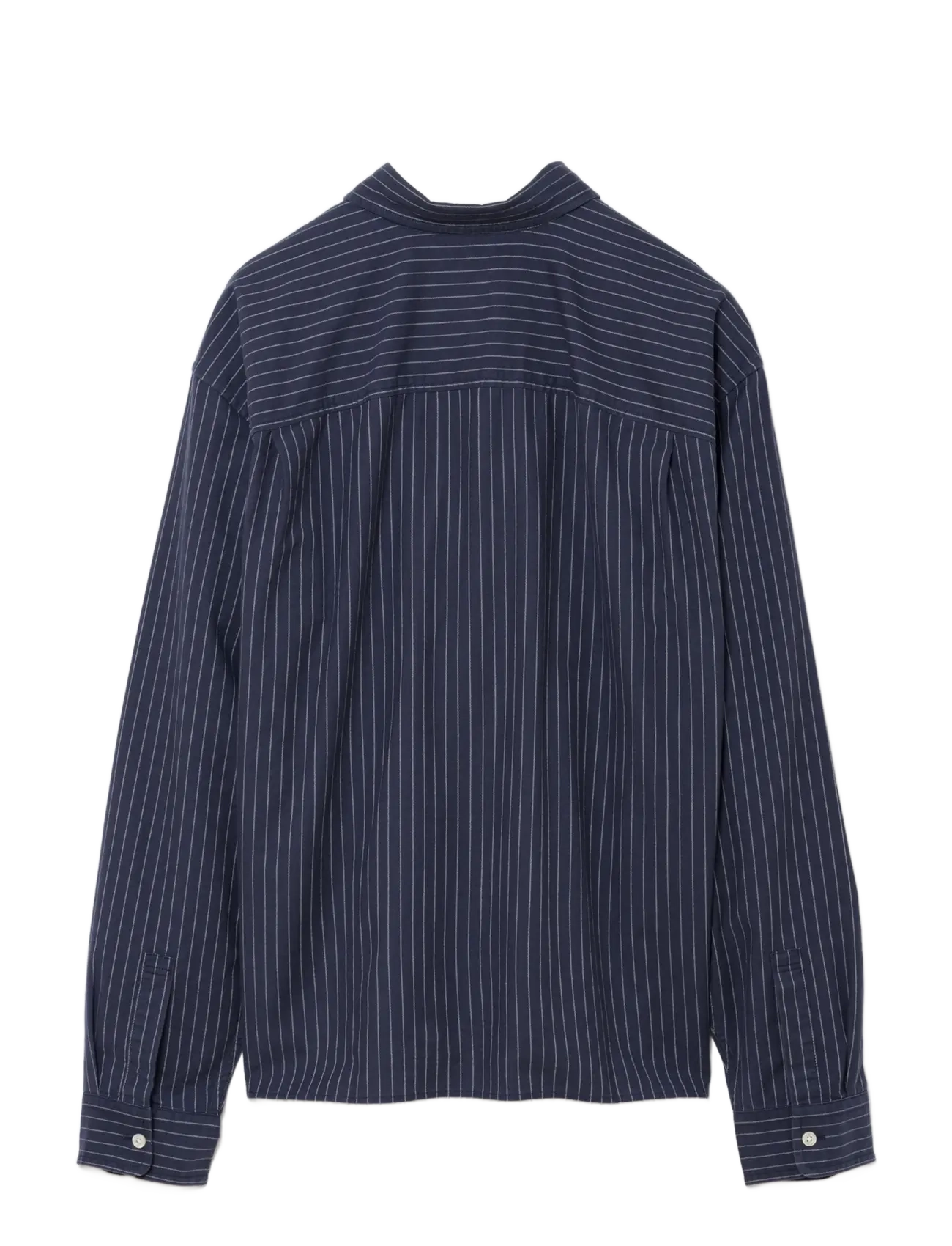 GAP - Relaxed Crop Straight-Hem Oxford Shirt - oxford-hemden - blue white stripe - 1