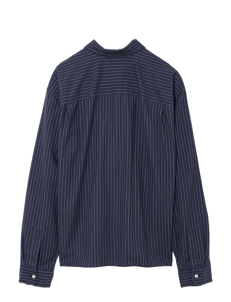 GAP - Relaxed Crop Straight-Hem Oxford Shirt - oxford-hemden - blue white stripe - 1