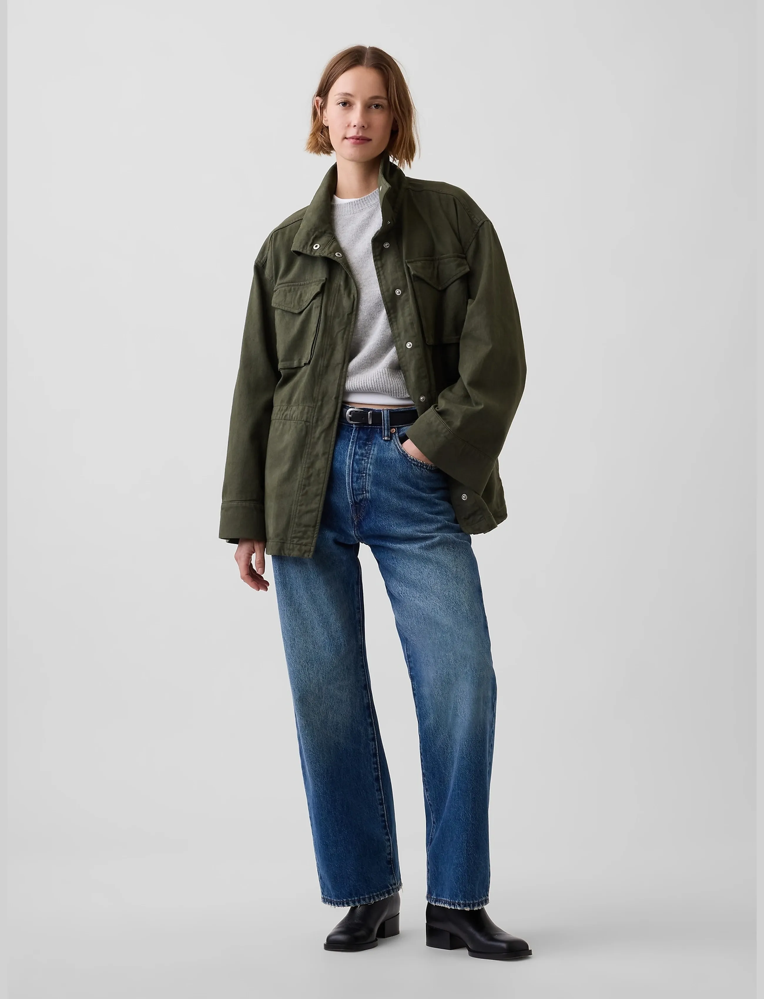 GAP Utility Jacket from the GAP collection - Jacken - BLACK MOSS / khaki/green