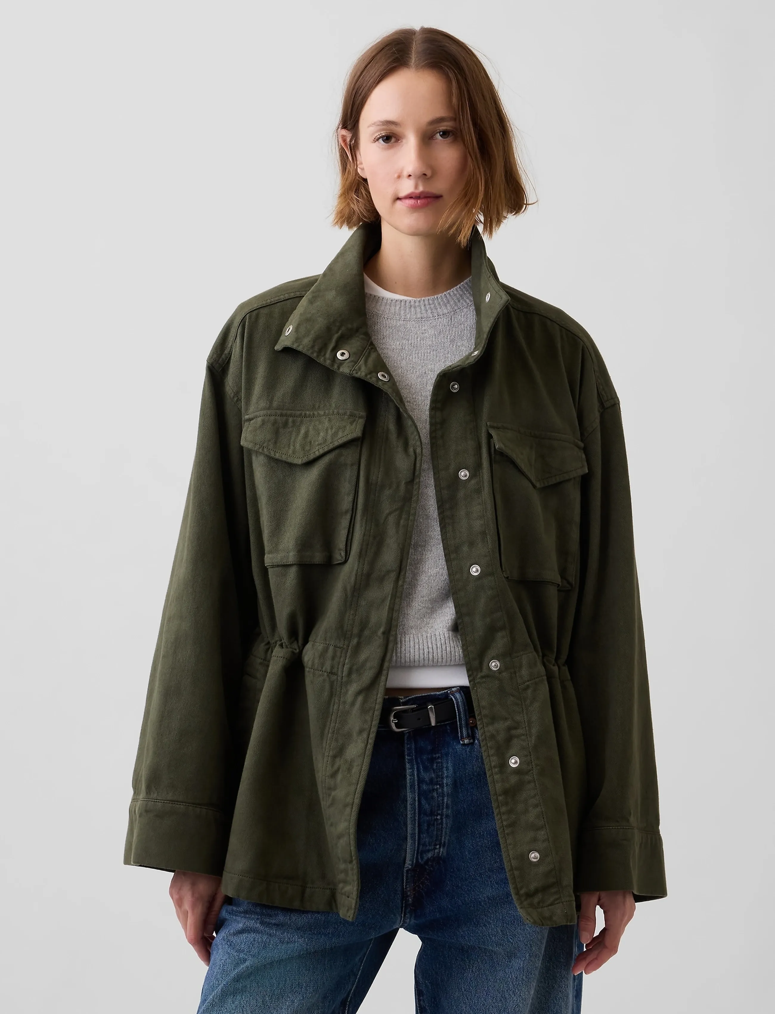 GAP - Utility Jacket from the GAP collection - utility-jacken - black moss - 4