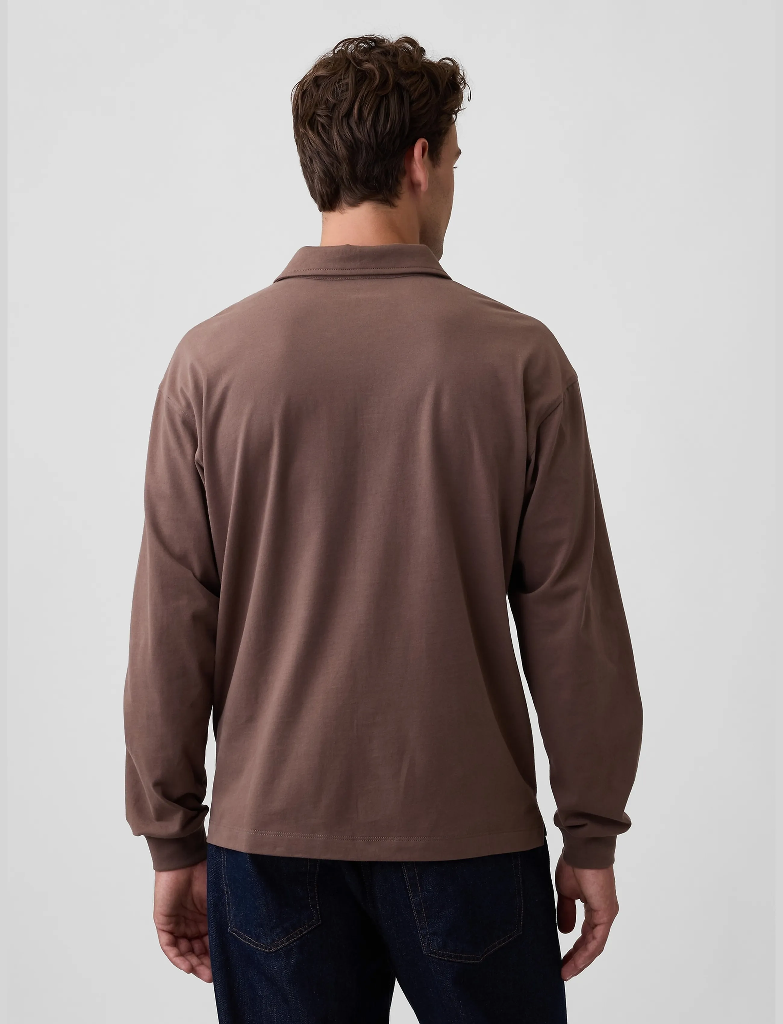 GAP - Vintage Soft Boxy Polo Shirt - amber wood - 3
