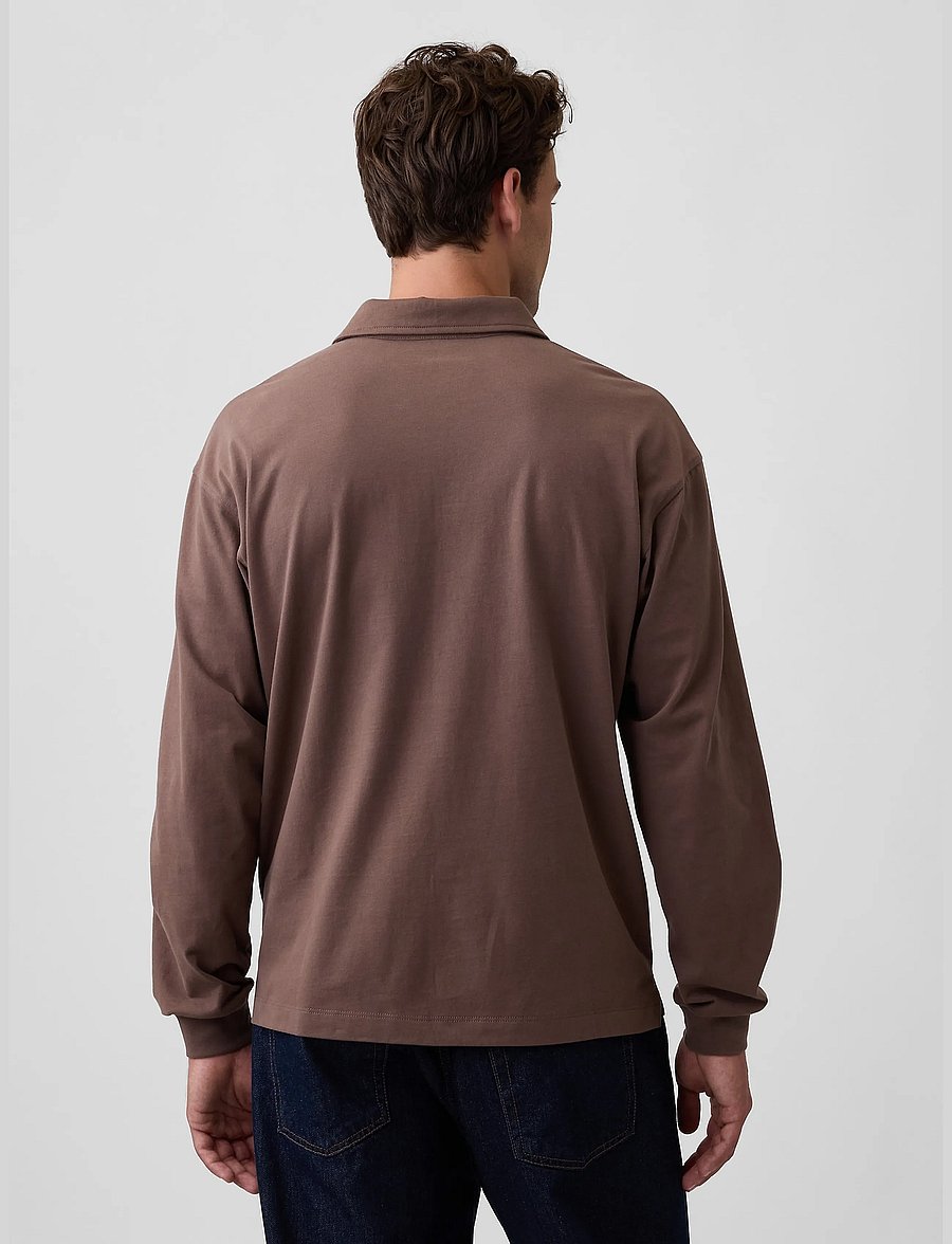 GAP - Vintage Soft Boxy Polo Shirt - amber wood - 3