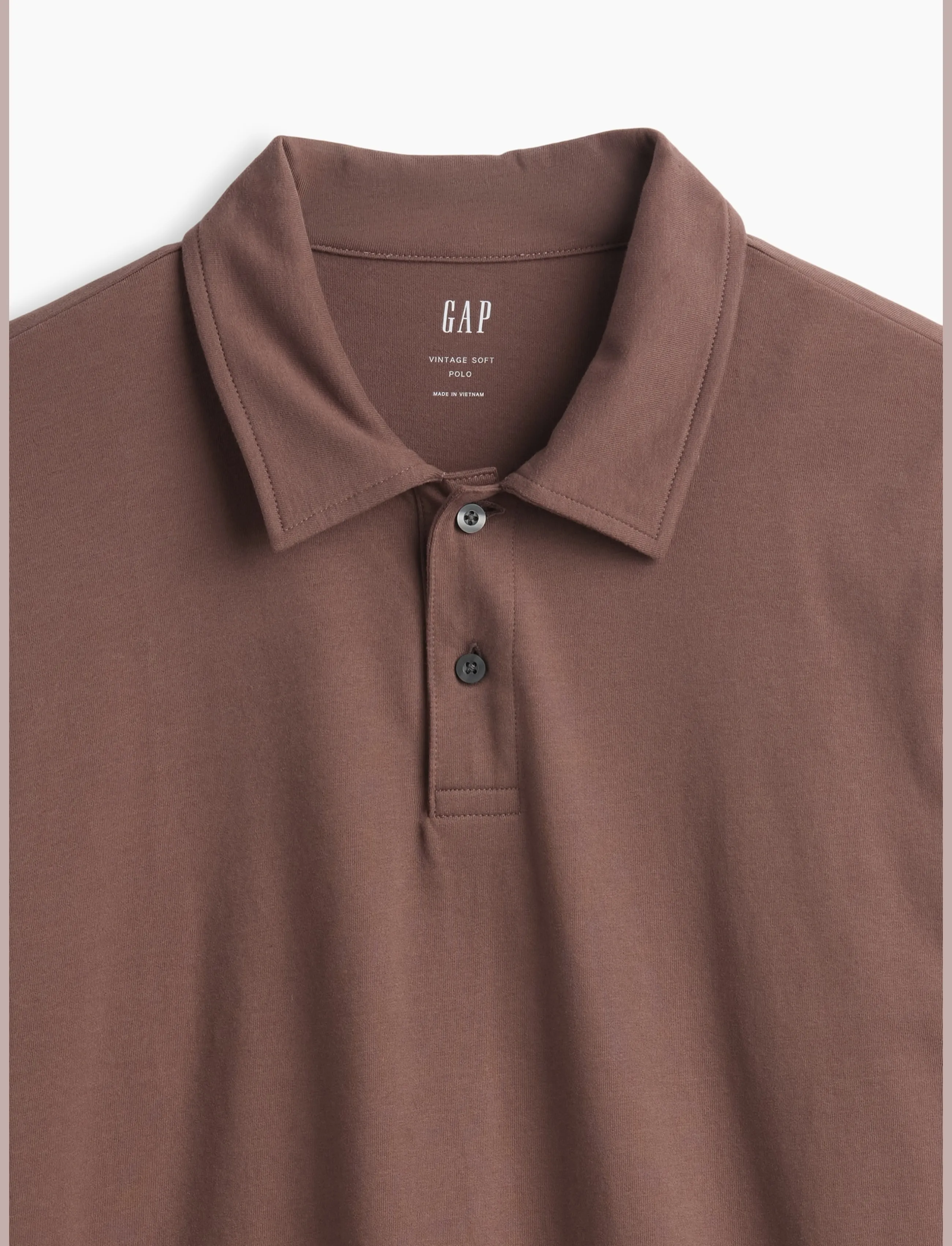 GAP - Vintage Soft Boxy Polo Shirt - amber wood - 4