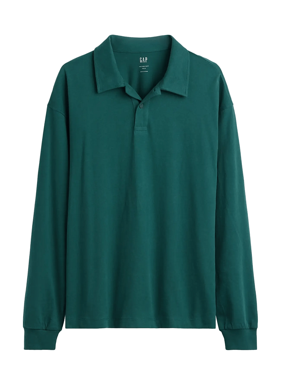 GAP - Vintage Soft Boxy Polo Shirt - tropic green - 1