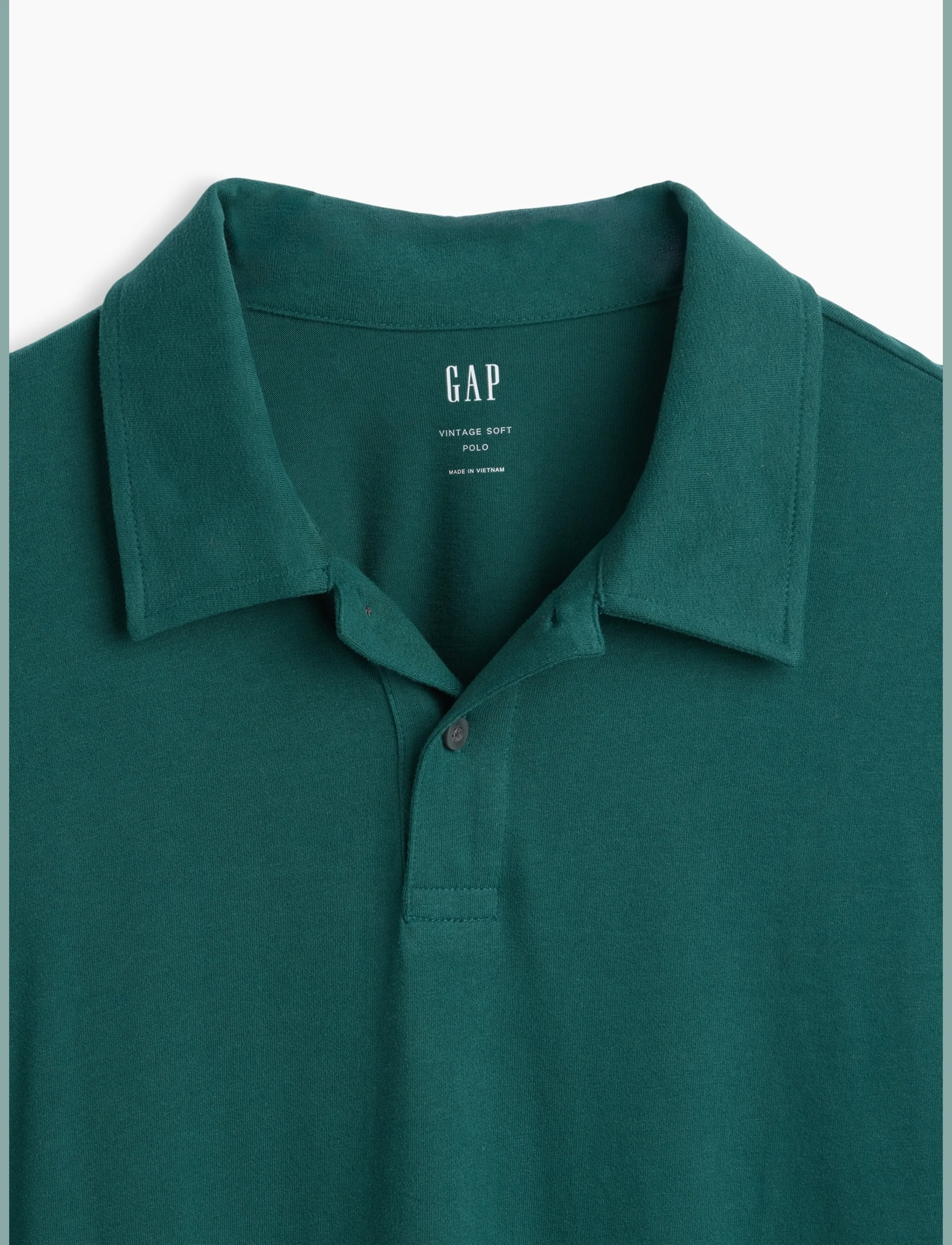 GAP - Vintage Soft Boxy Polo Shirt - tropic green - 4