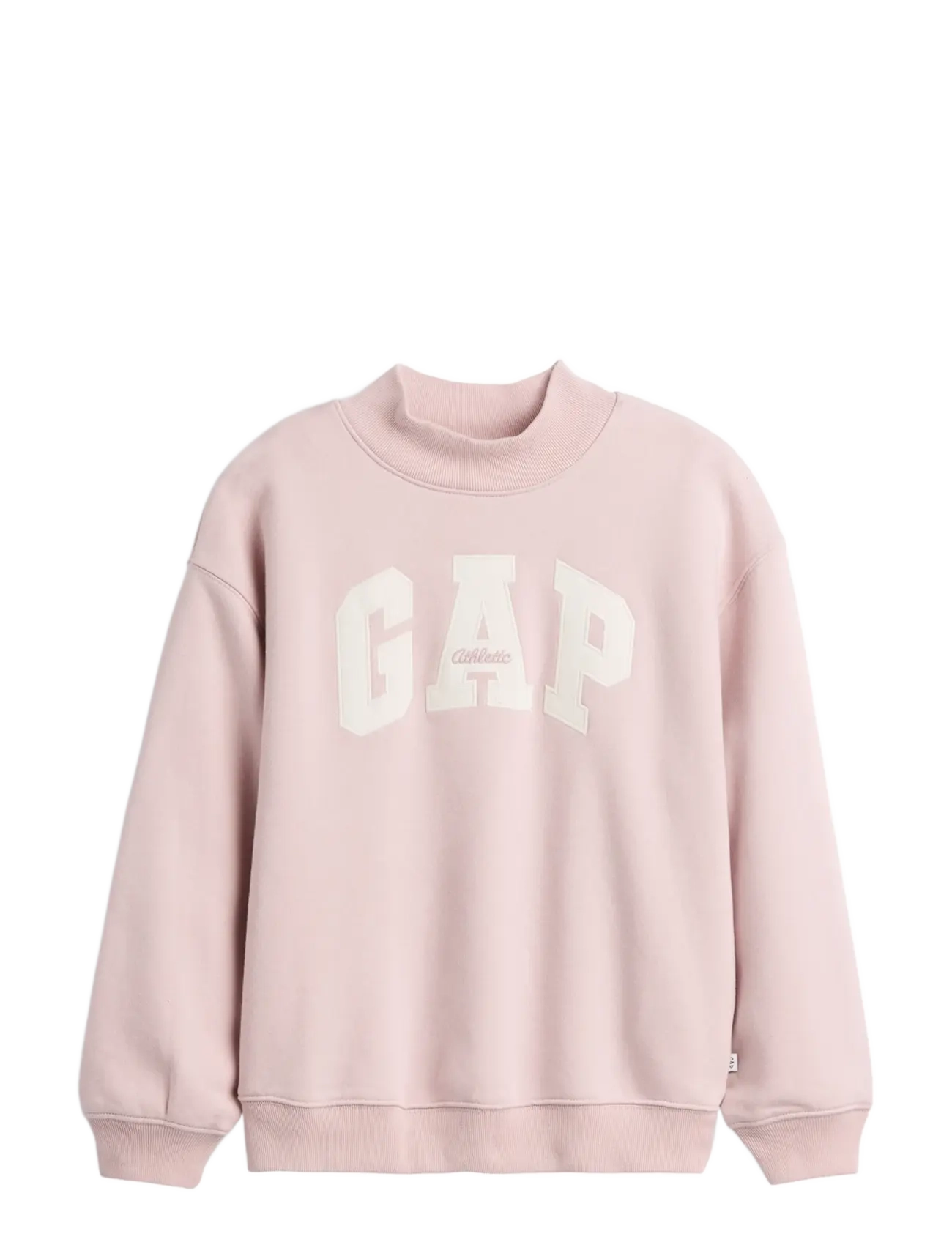 GAP Kids VintageSoft Oversized Mockneck Logo Sweatshirt - New Arrivals - PRIMITIVE / pink/rose