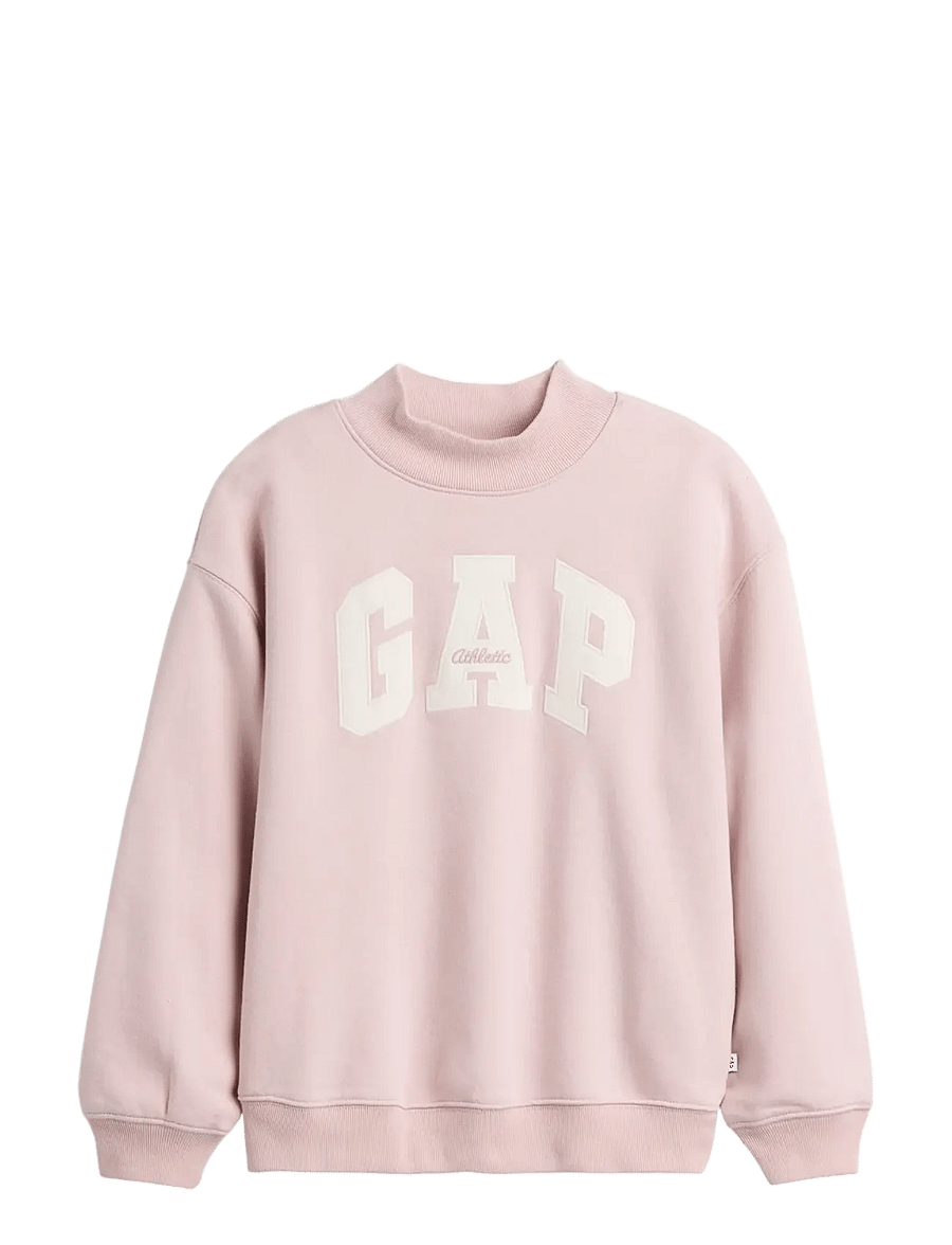 GAP - Kids VintageSoft Oversized Mockneck Logo Sweatshirt - primitive - 1