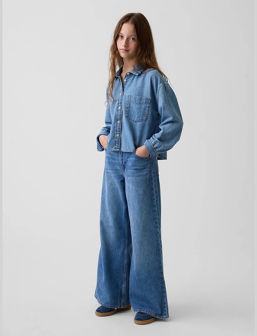 GAP - Kids Low Rise Baggy Jeans - hosen mit weitem bein - medium wash - 0