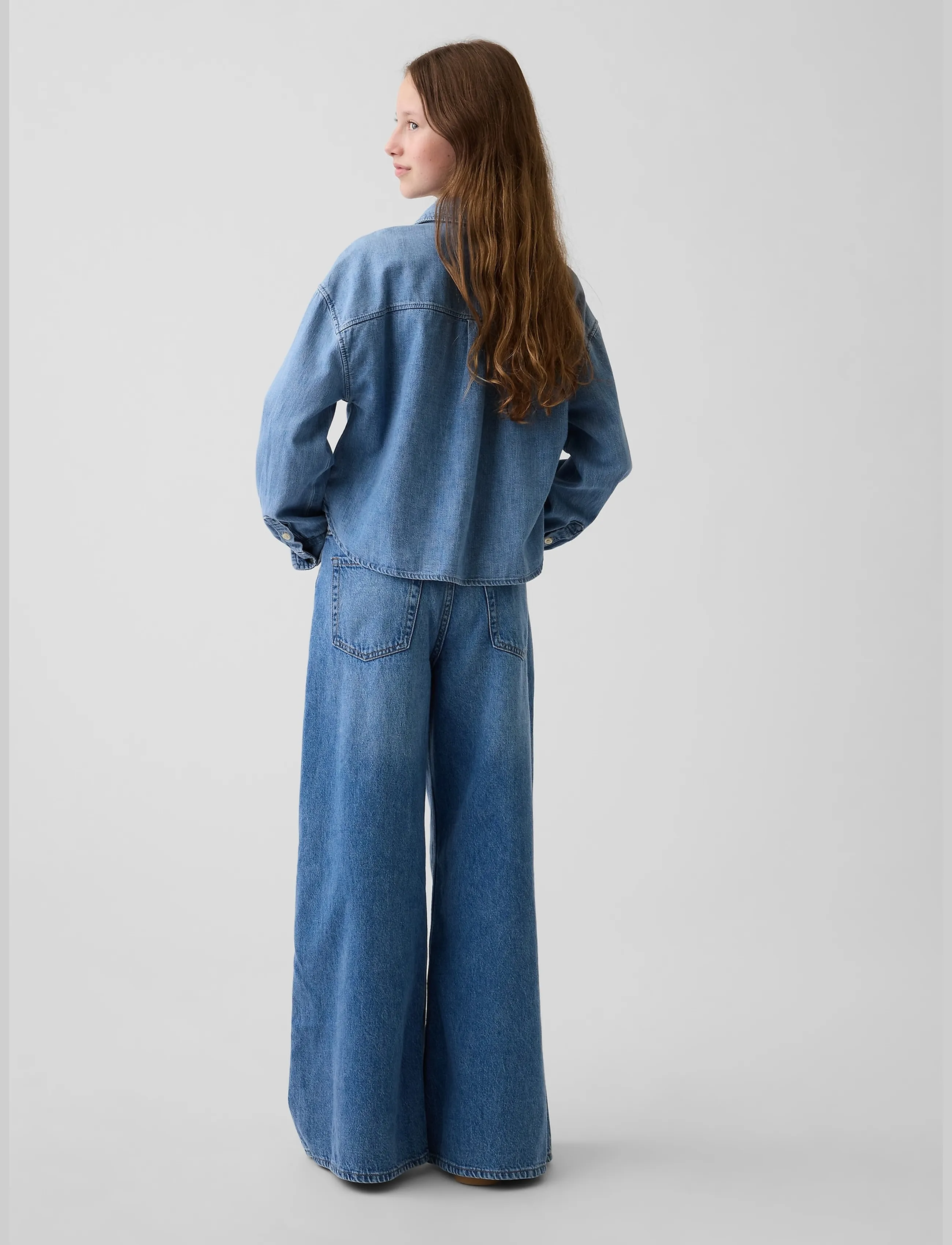 GAP - Kids Low Rise Baggy Jeans - hosen mit weitem bein - medium wash - 3