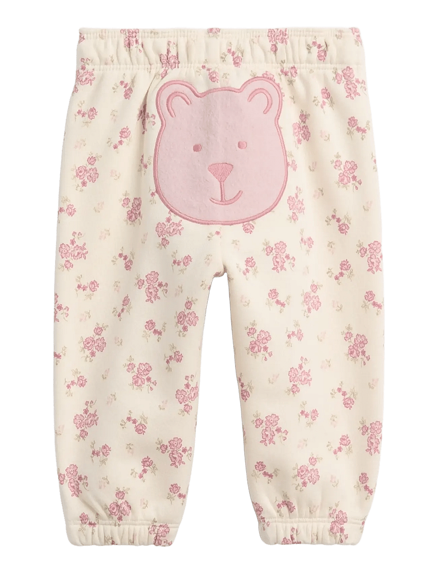 GAP - Baby VintageSoft Gap Logo Joggers - babyhosen - pink floral - 1