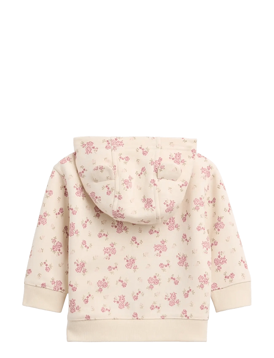 GAP - Baby VintageSoft Brannan Bear Gap Logo Zip Hoodie - pink floral - 1