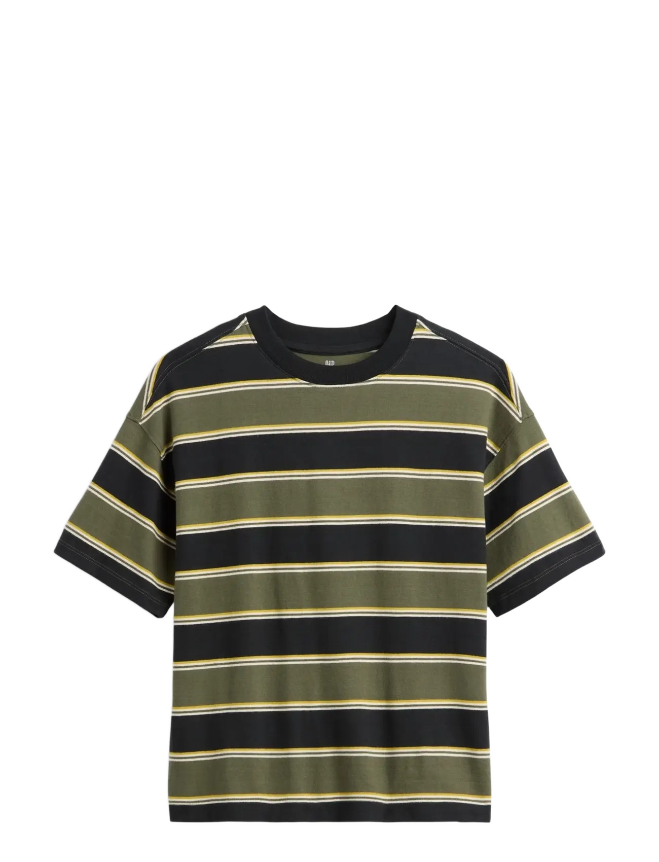 GAP Kids Heavyweight Oversized T-Shirt from the GAP collection - GAP - GREEN STRIPE / khaki/green
