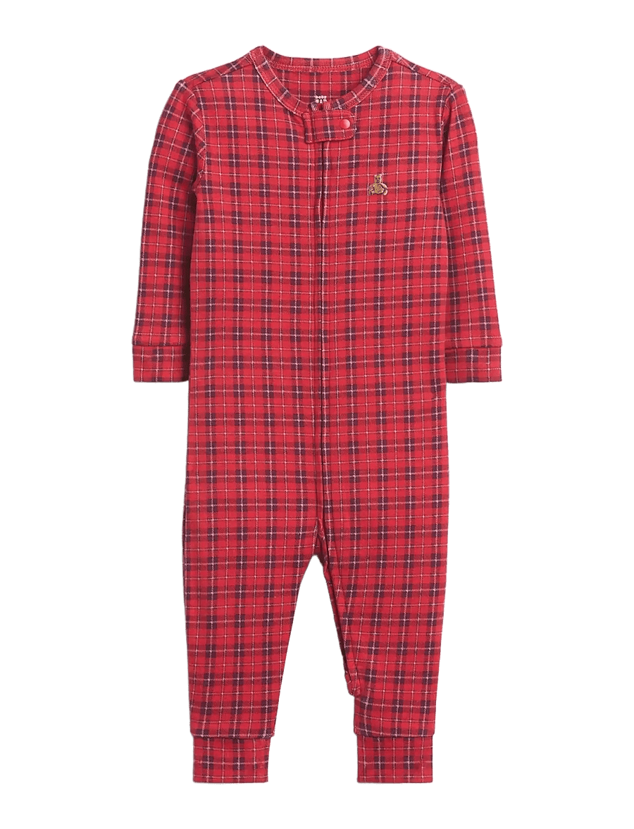 GAP - Knit Sleepwear from the GAP collection - fs red tartan plaid - 0